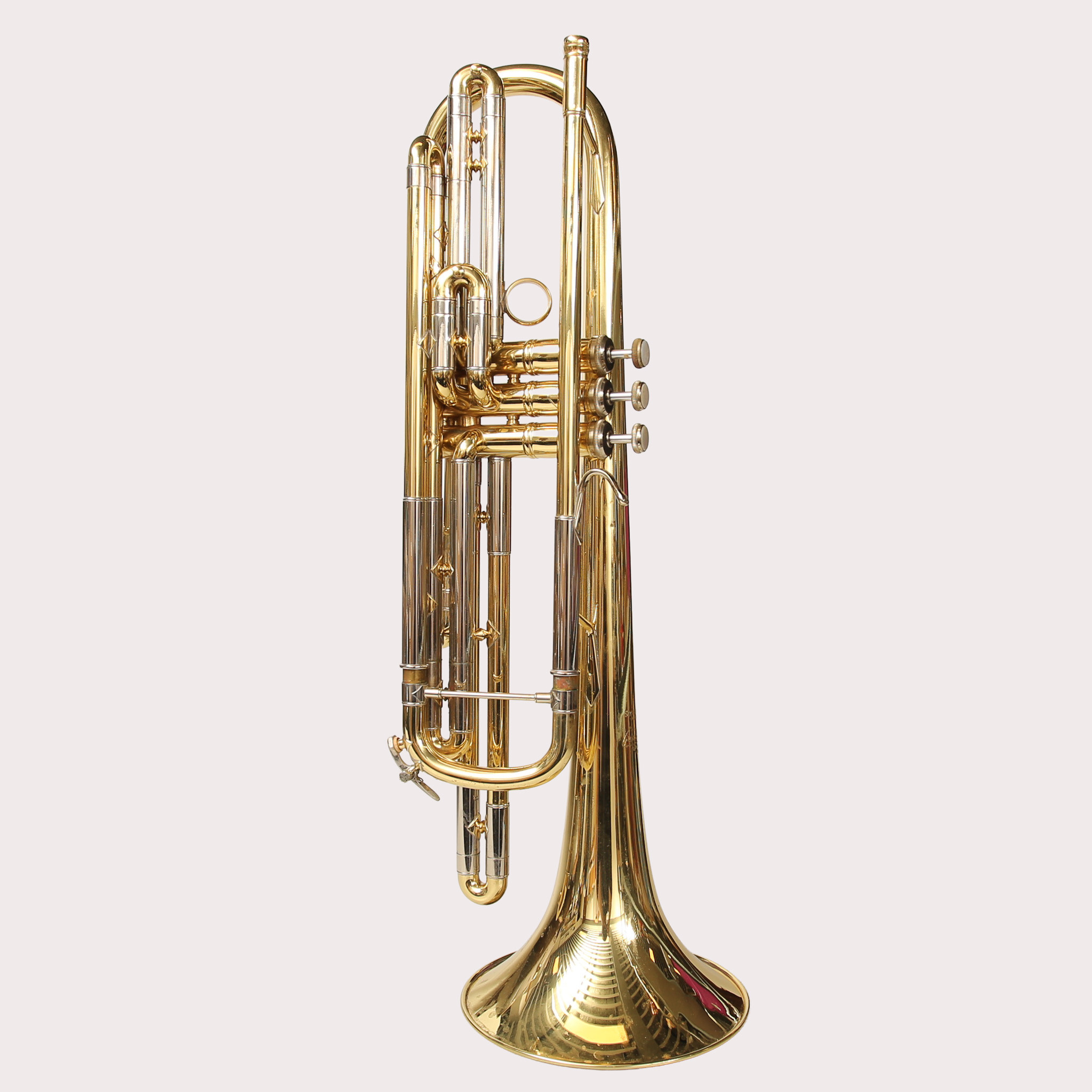 BASTRUMPET, USA, Stradivarius modell 440, Bach in Elkhart, mässing (4).