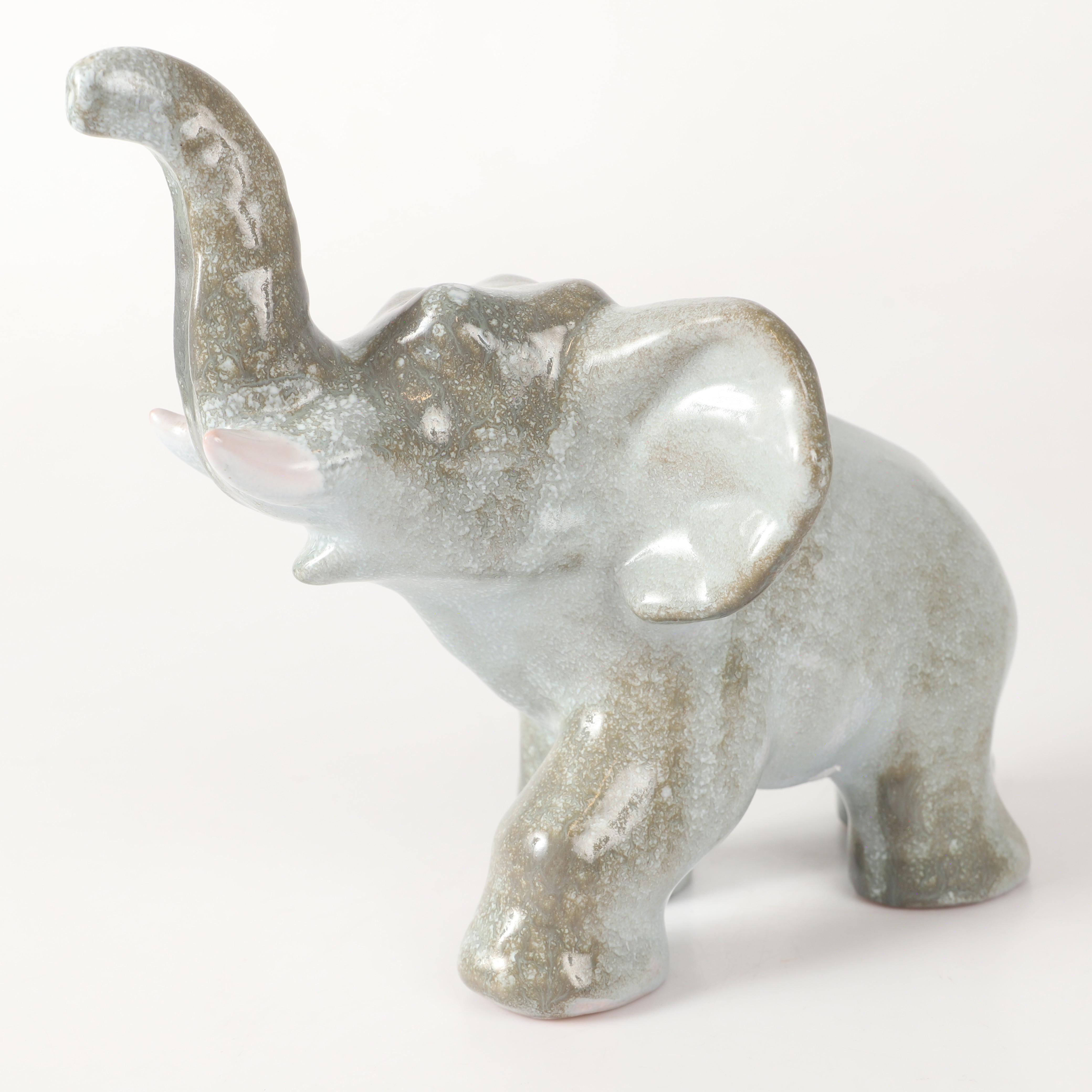 VICKE LINDSTRAND. Figurin, elefant, keramik, Upsala-Ekeby.
