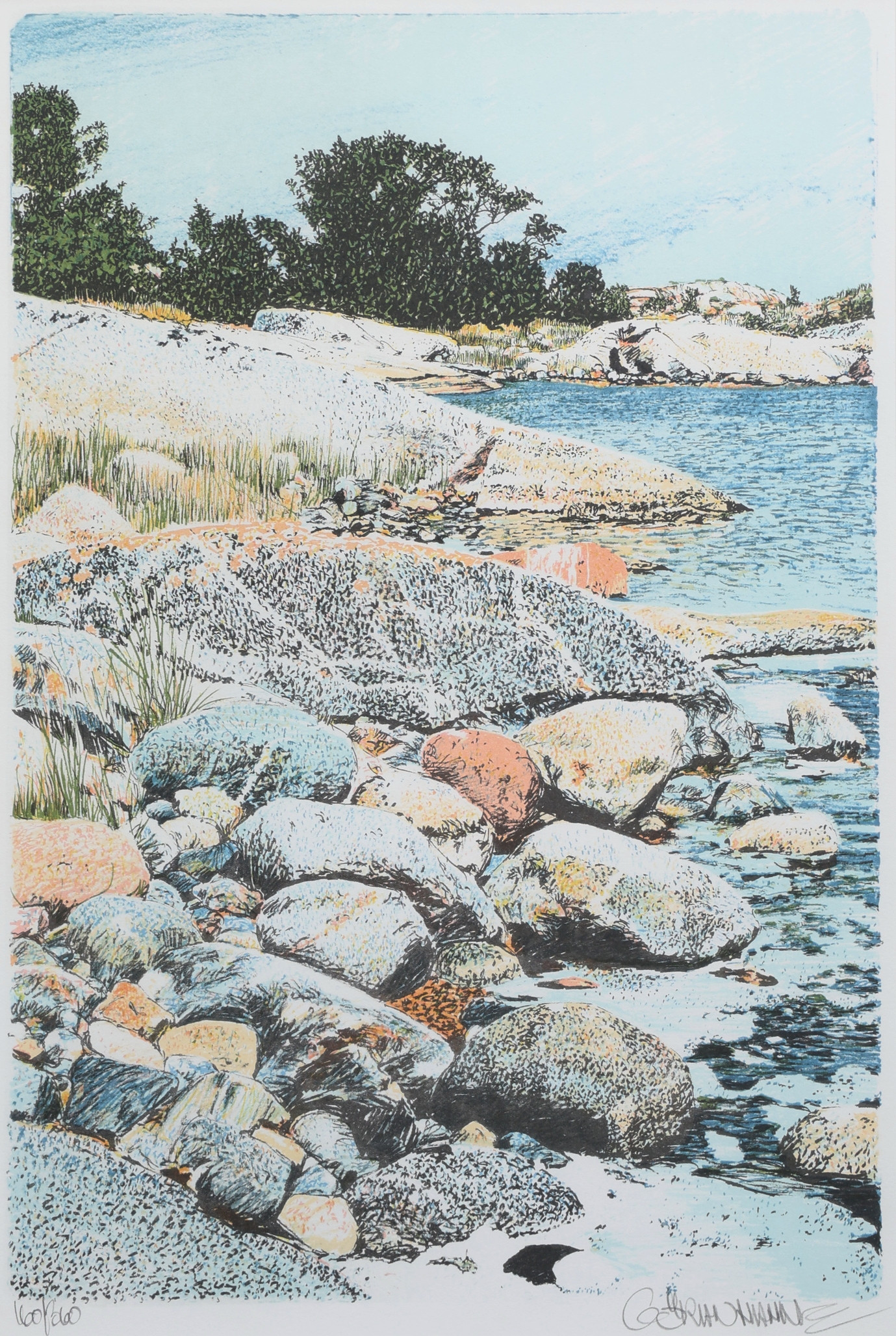 GÖRAN HAHNE. Litografi, signerad, numrerad 160/360.