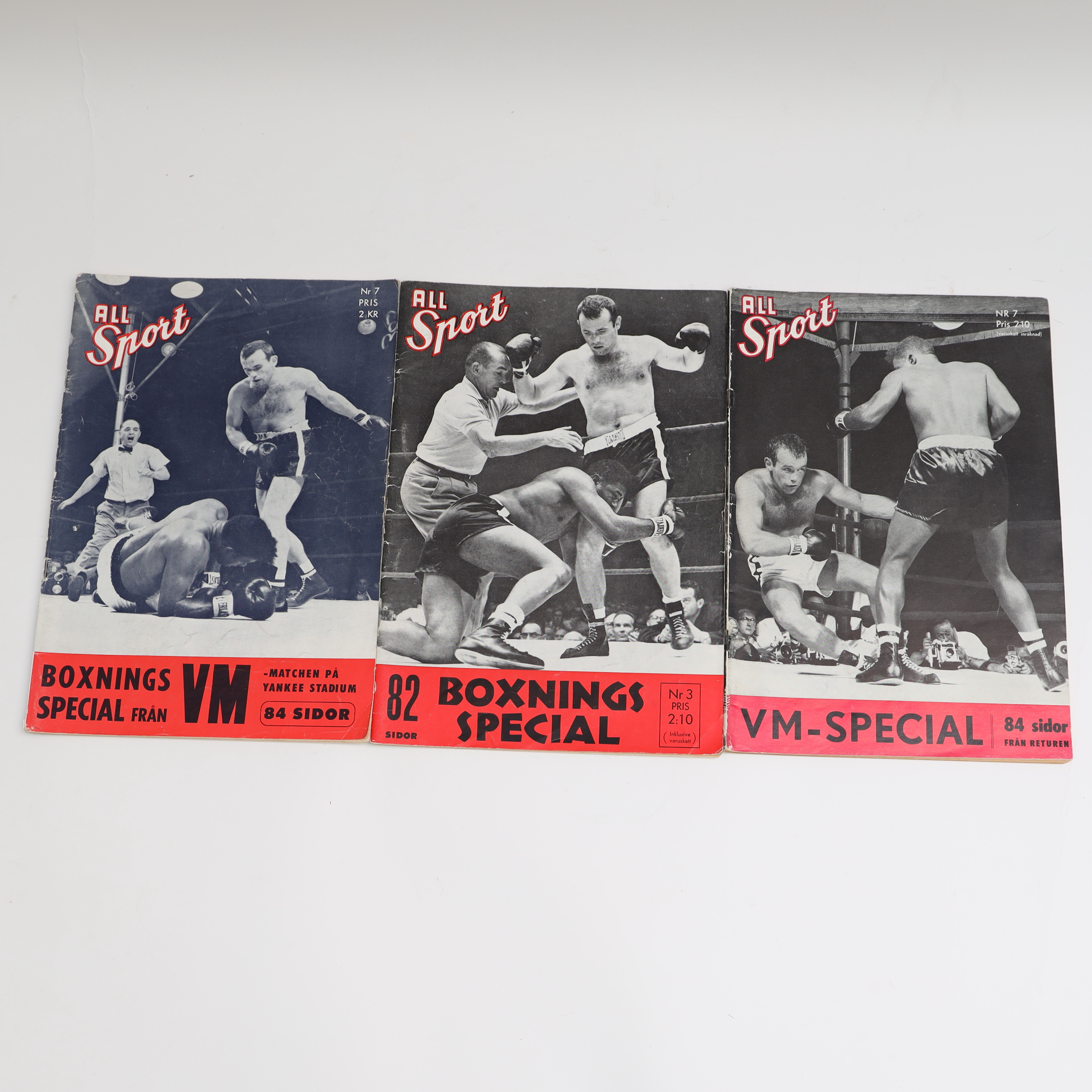 TIDNINGAR, 3st, All sport, Boxningsspecial, 1959, 1960, 1961.