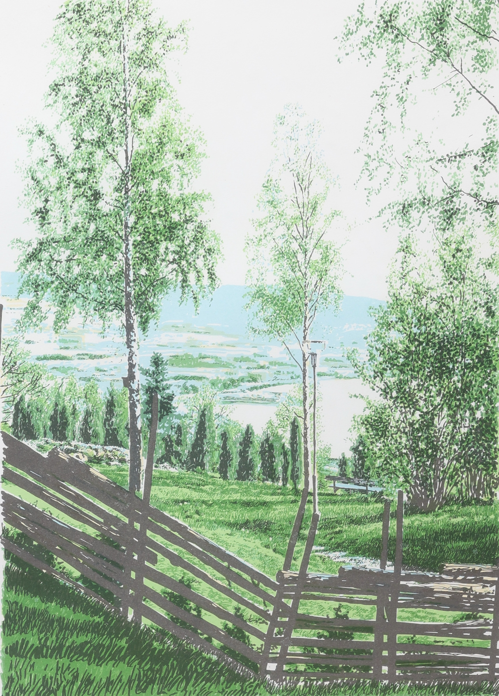 GÖRAN HAHNE. Litografi, signerad, numrerad 9/150.