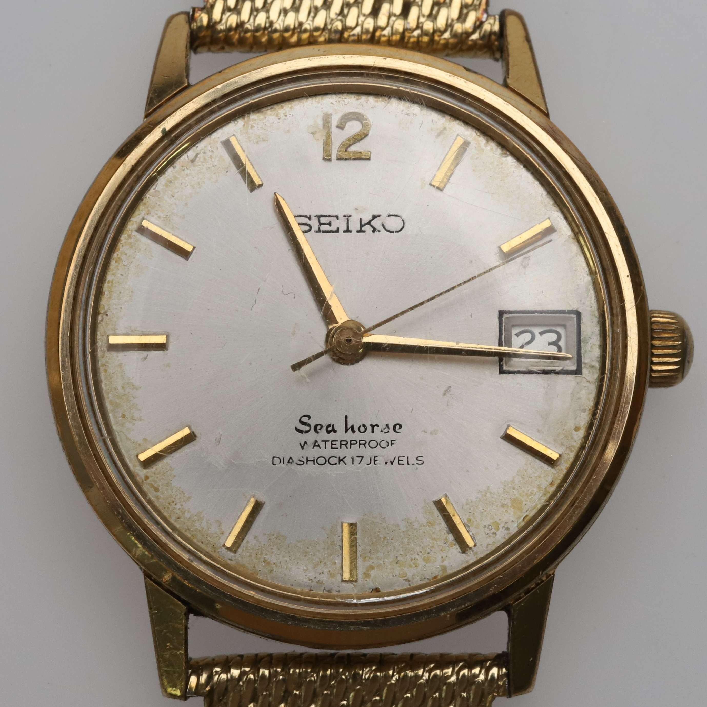 SEIKO, armbandsur, Seahorse, double, manuell, 17 jewels.