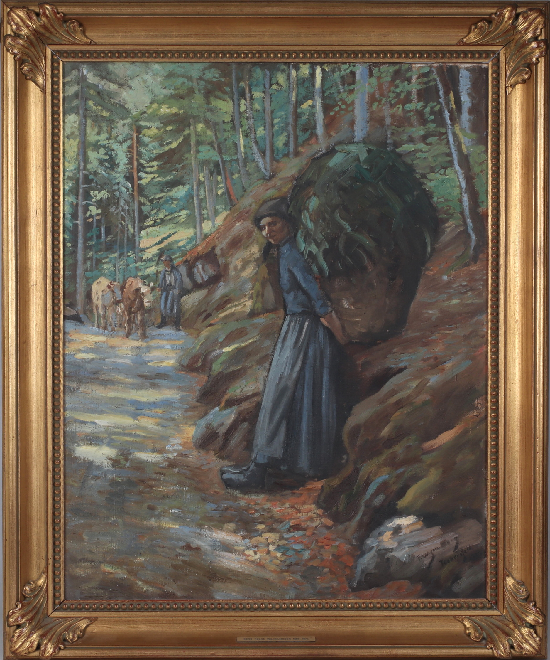 FOLKE WILHELMSSON BERG. Tüchersfeld", olja på duk, signerad.