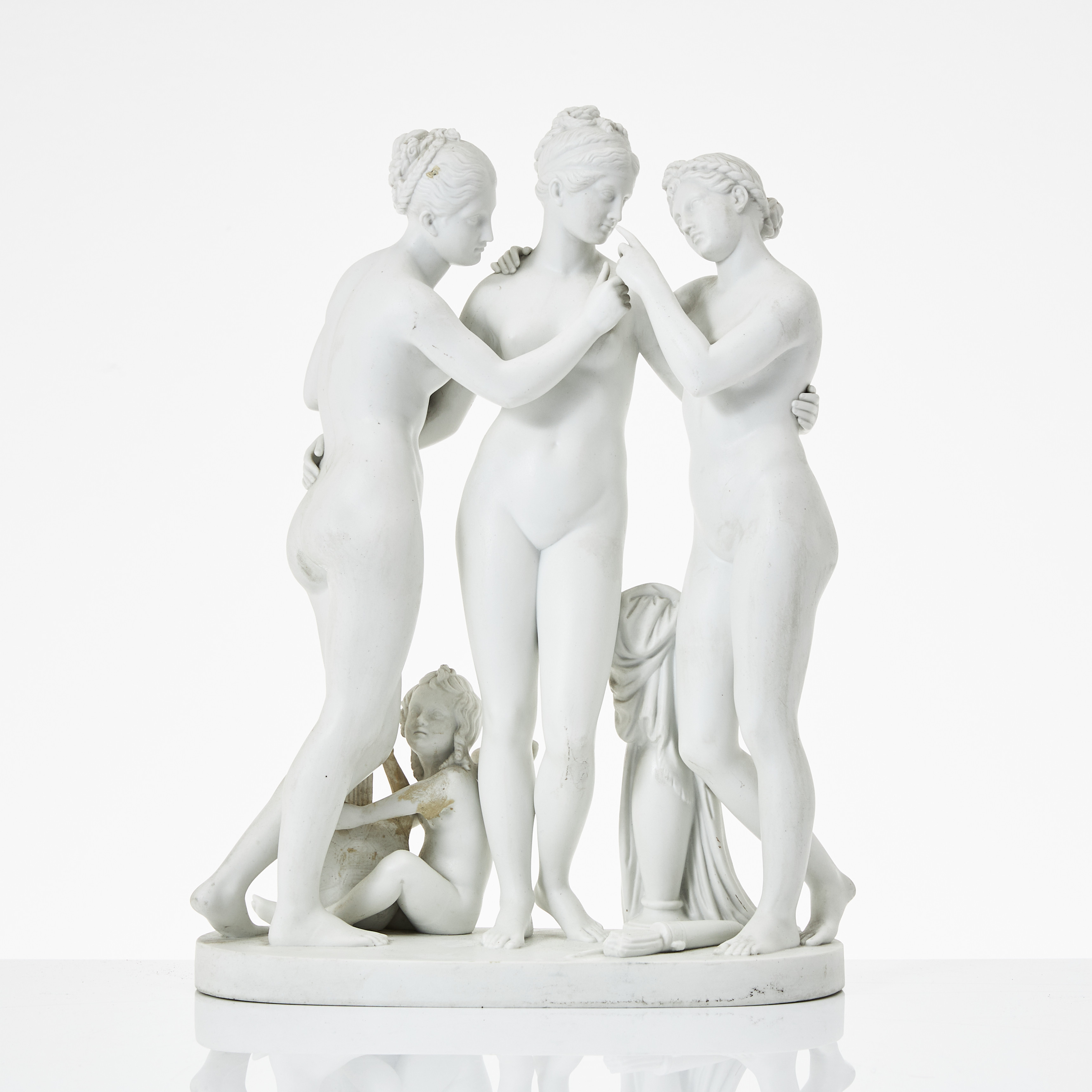 FIGURIN, "tre gracer", parian, Eneret, Danmark.