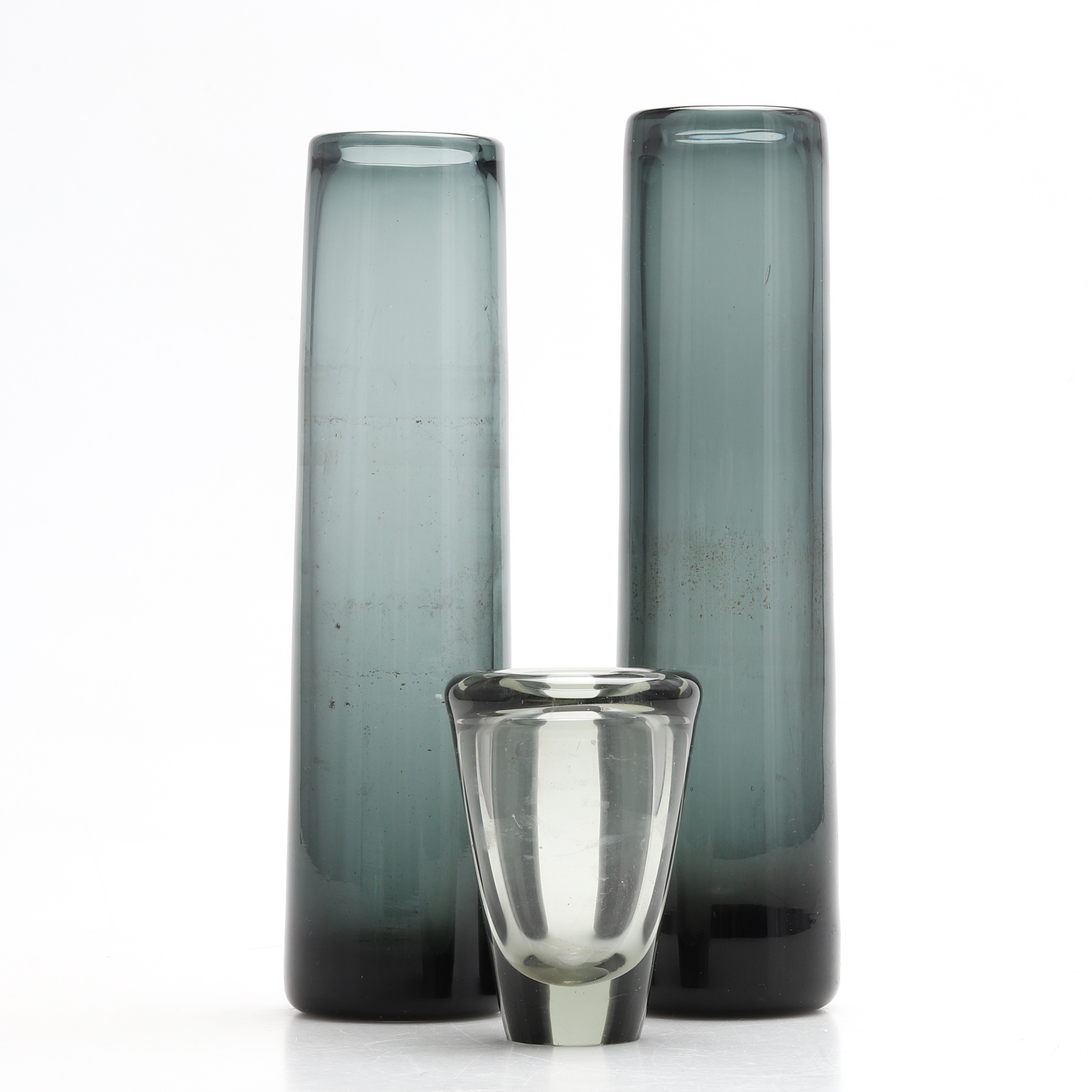 PER LÜTKEN. VASER, 3 st, Holmegaard.