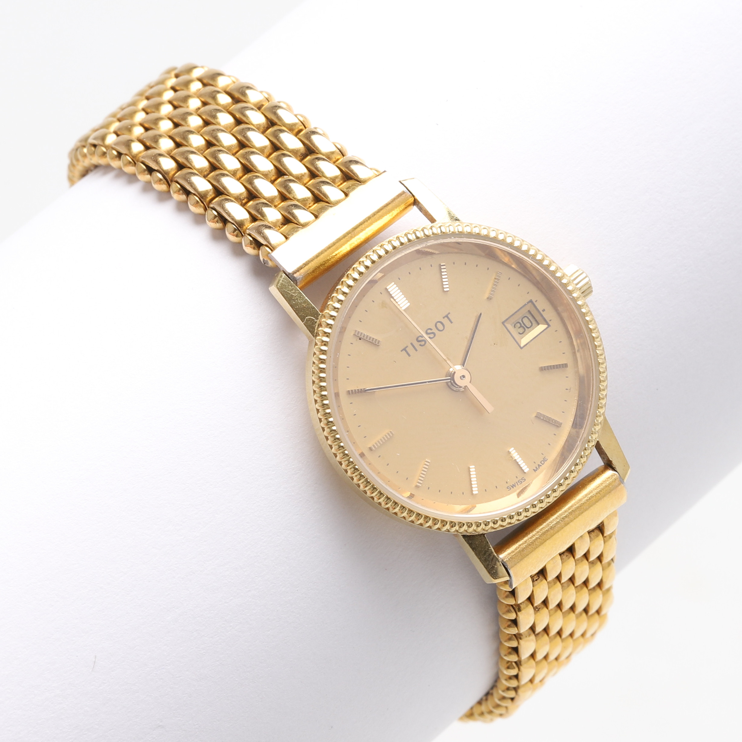 DAMARMBANDSUR, Tissot, 18k guld. Quartz.