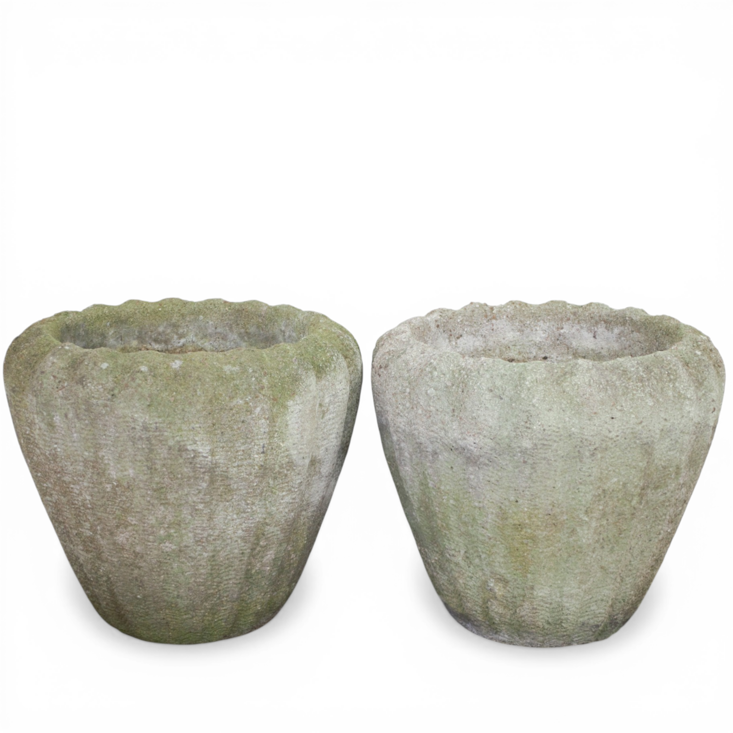 YTTERFODER, ett par, gjuten betong, 1920/30-tal.