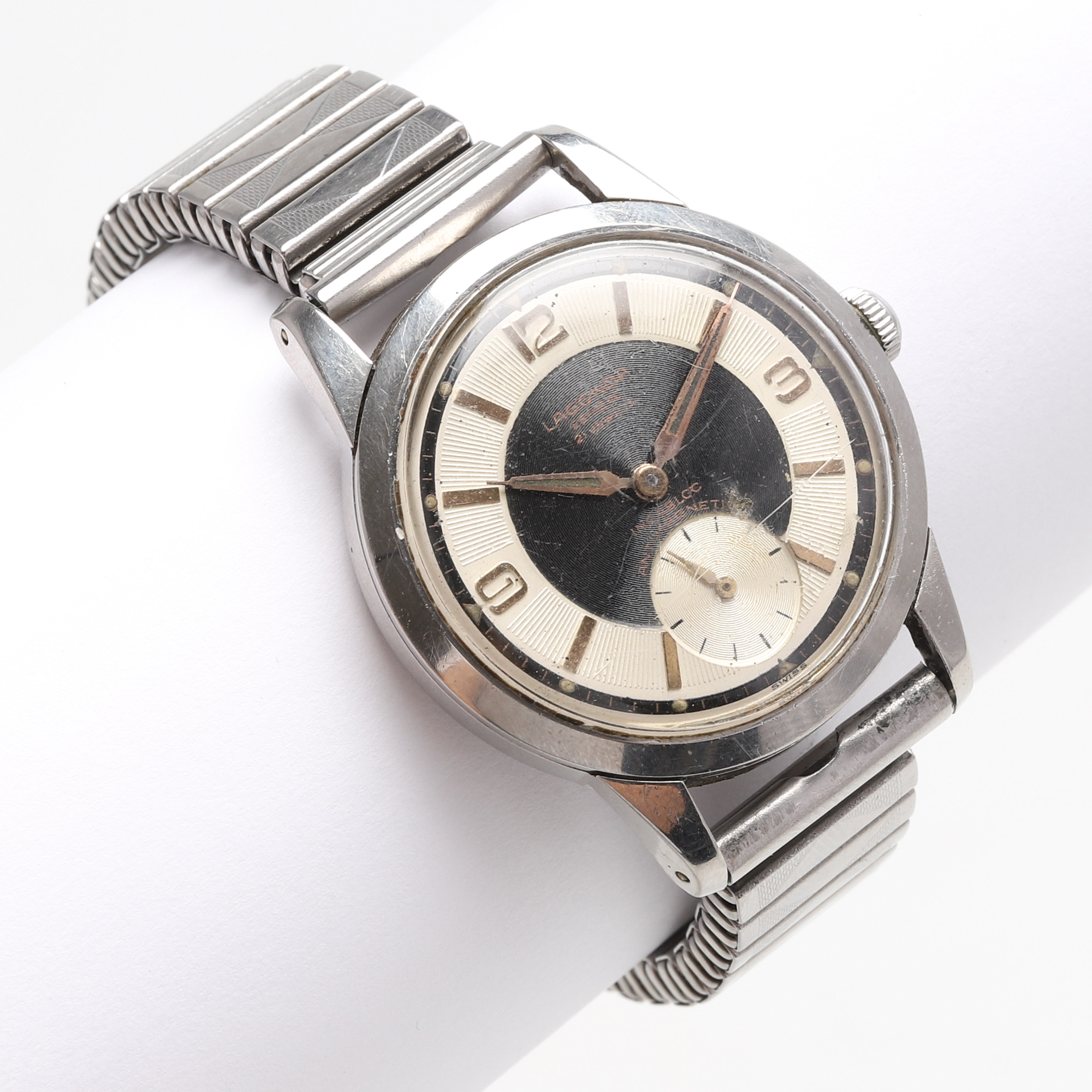 HERRARMBANDSUR LAGONDA Estetik, stål, 1960-tal. Manuell.