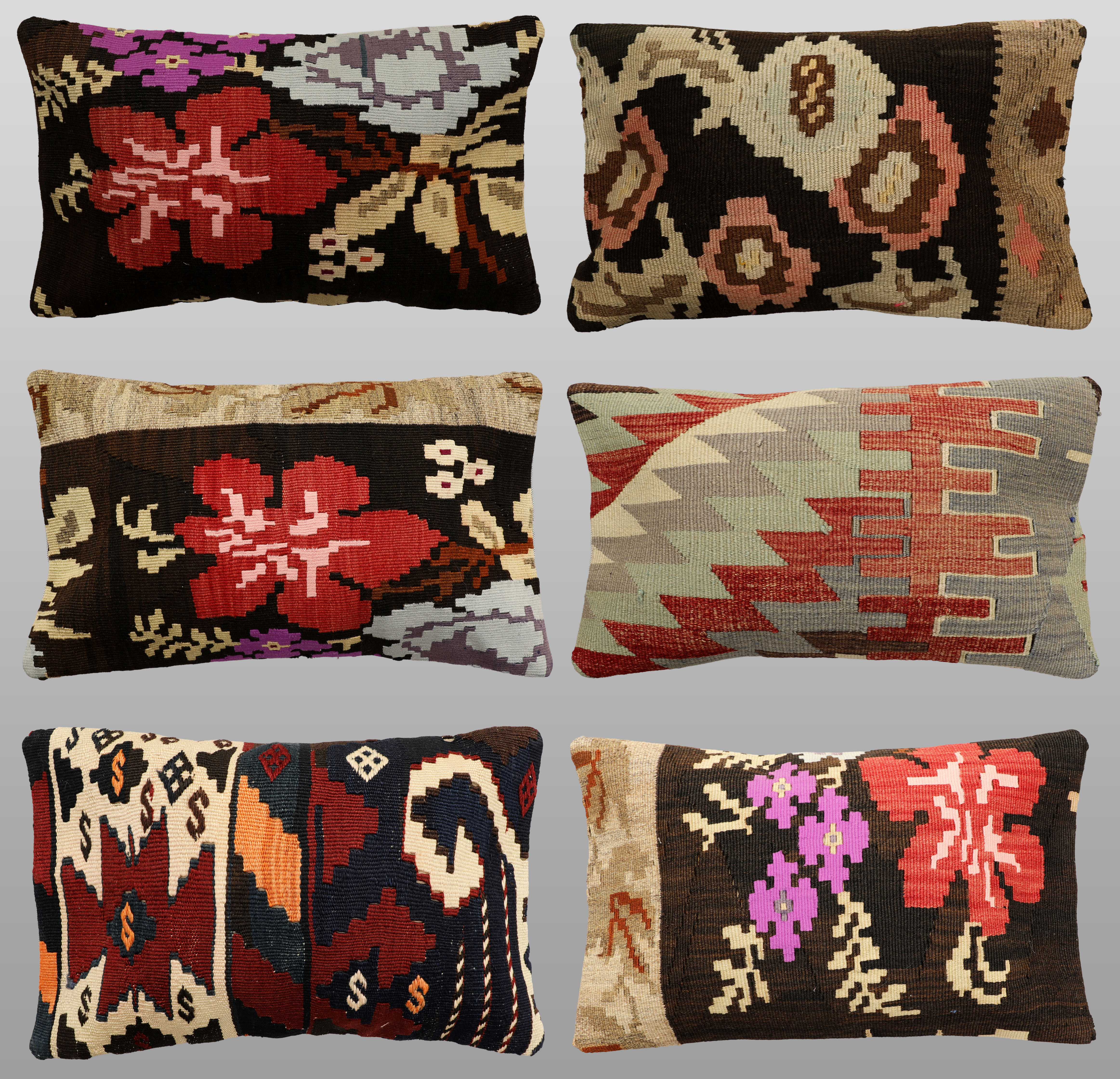 KUDDFODRAL, 6 stycken, Kelim, cirka 50 x 50 cm.