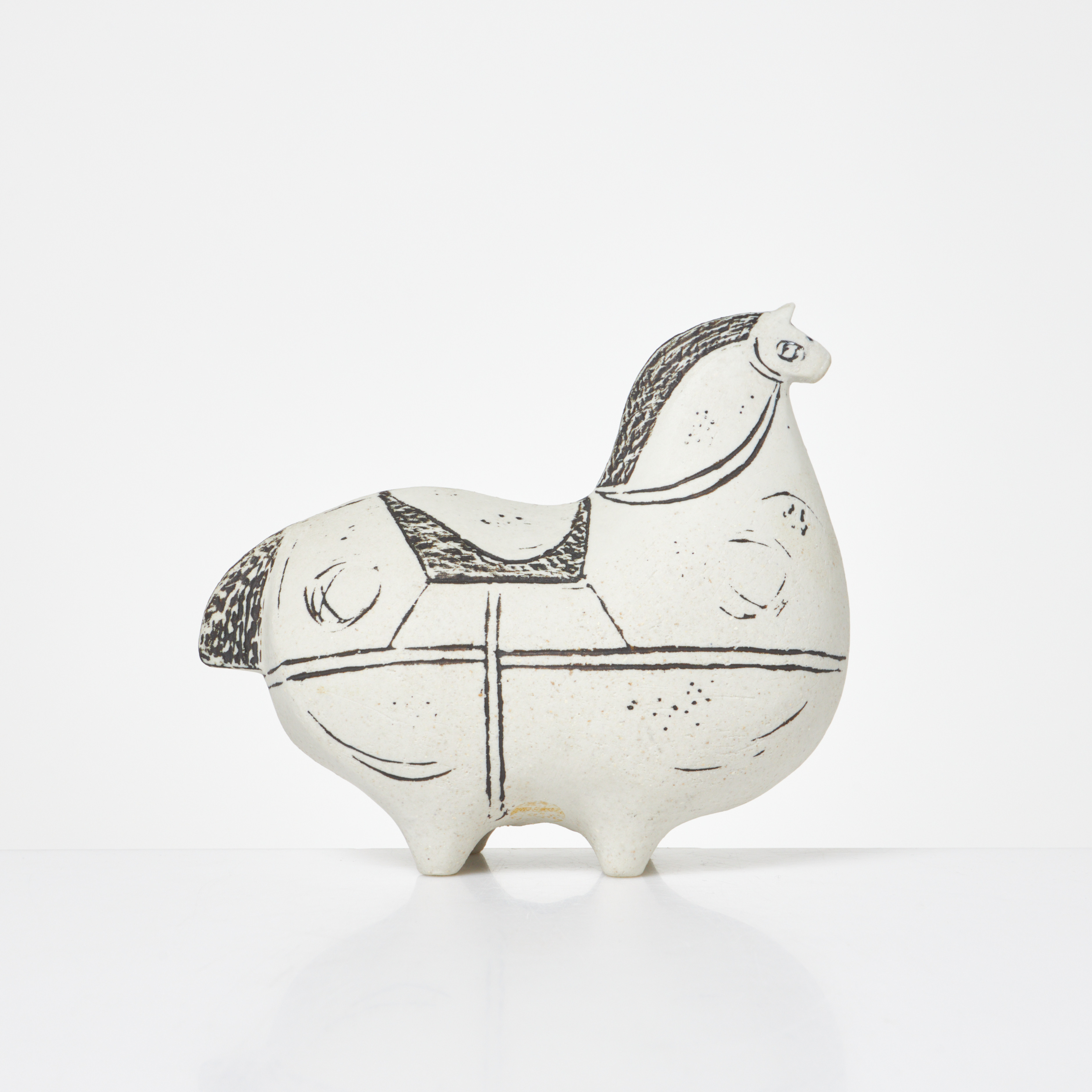 STIG LINDBERG. Skulptur, "Springare", stengods, Gustavsberg Studio, signerad Stig L. samt med studiohanden.