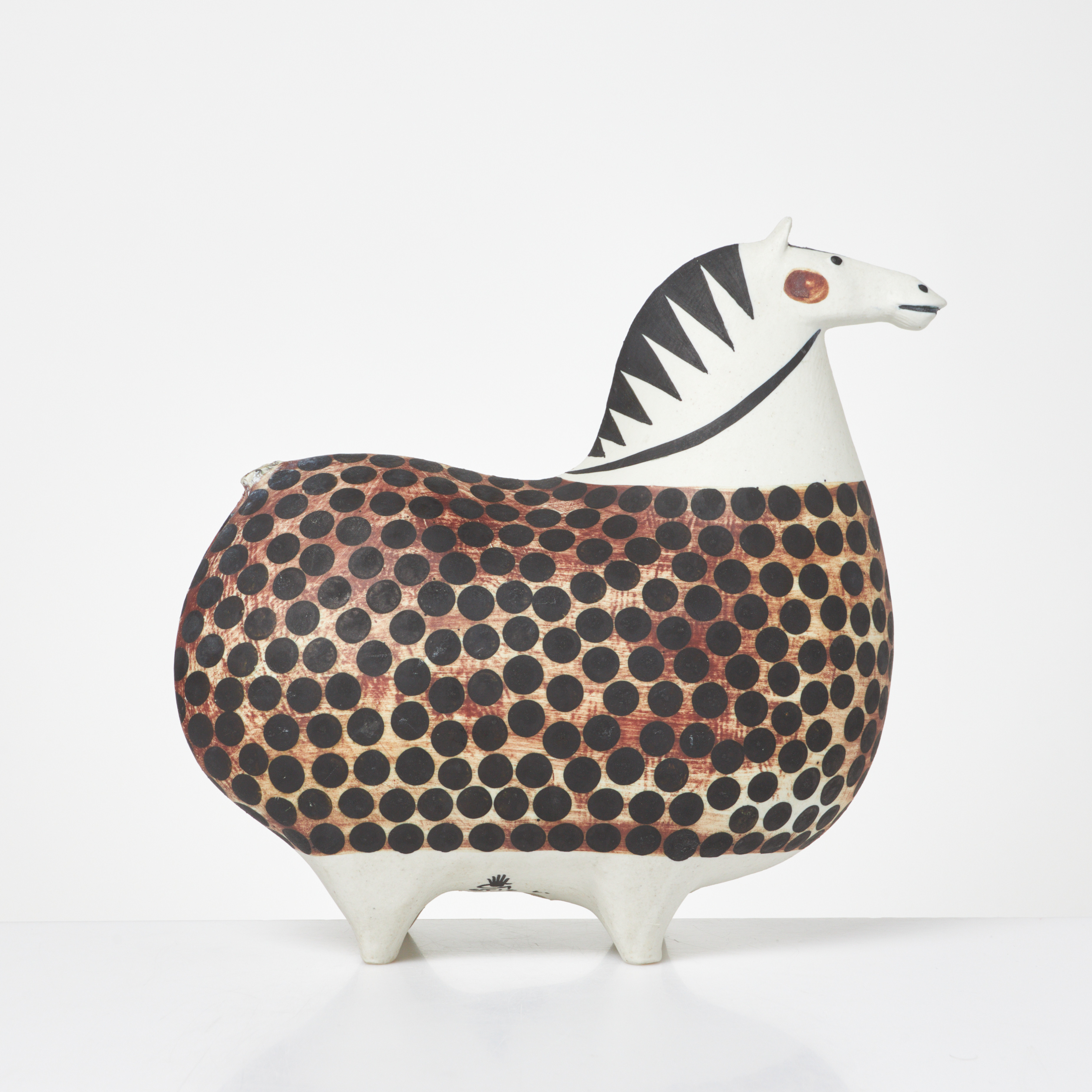 STIG LINDBERG. Skulptur, "Springare", stengods, Gustavsberg studio, signerad Stig L. samt med studiohanden.