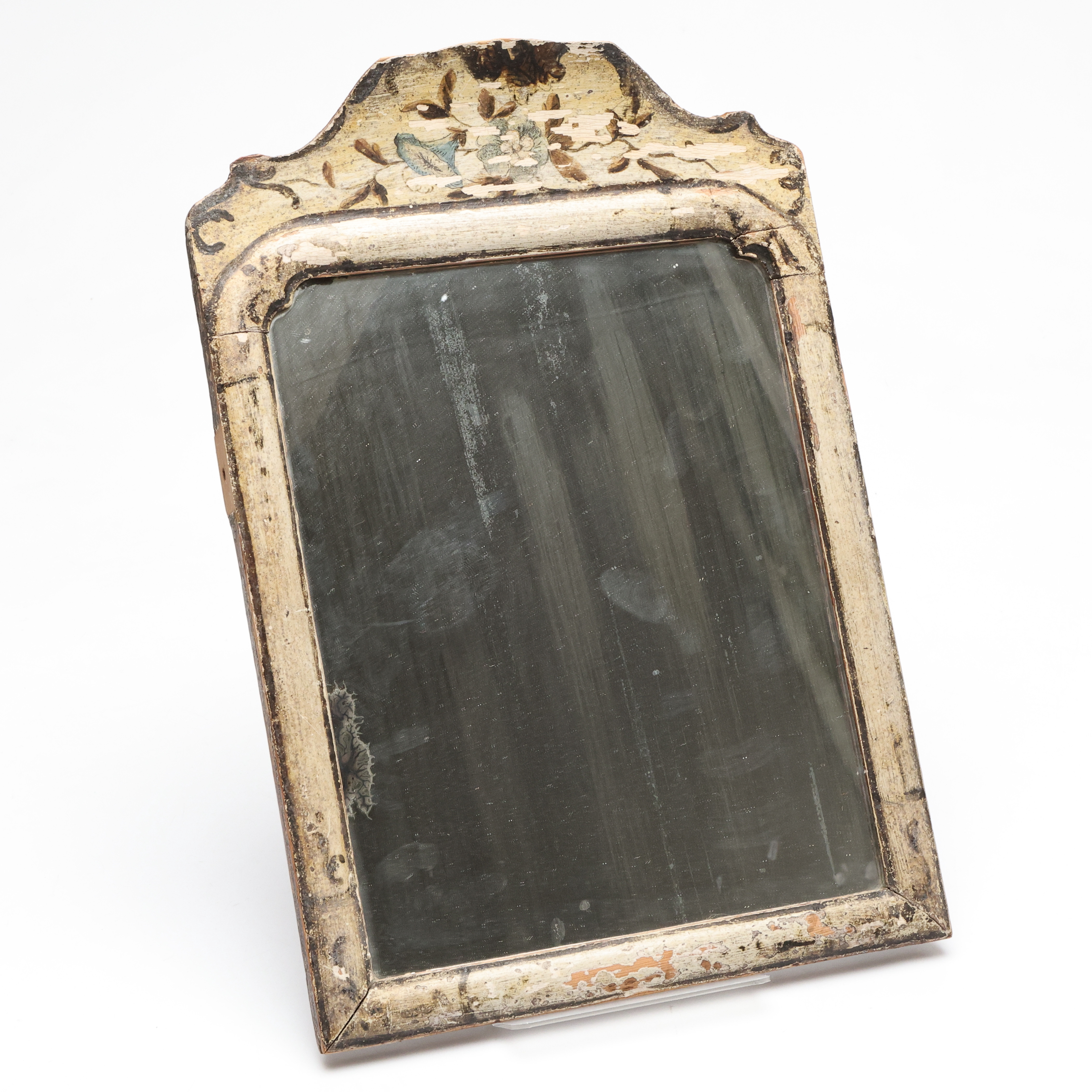 SPEGEL, bemålad, Rokoko, 1700/1800-tal.