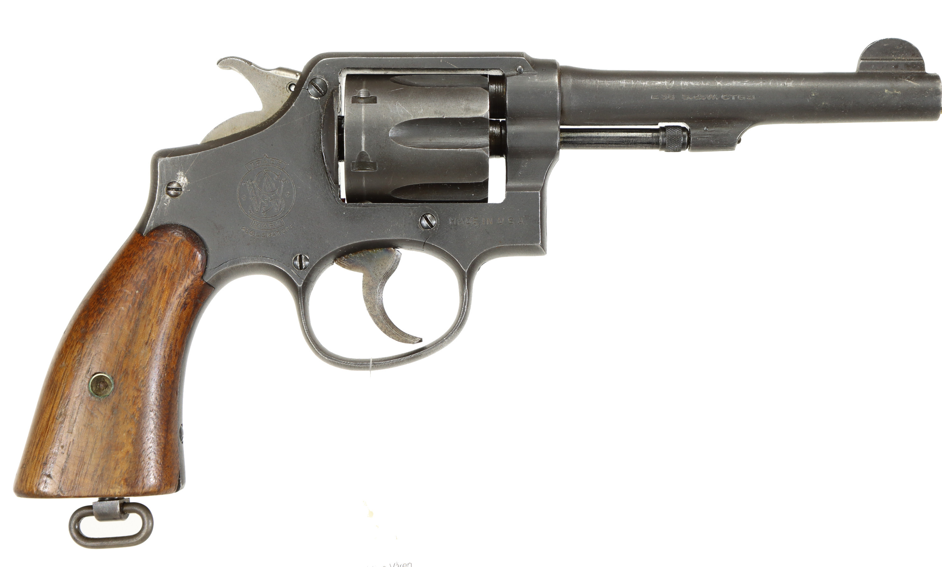 REVOLVER, fabrikat Smith &Wisson, modell Hand Ejektor M&P 1905, kaliber .38, tillv.nr 561253.