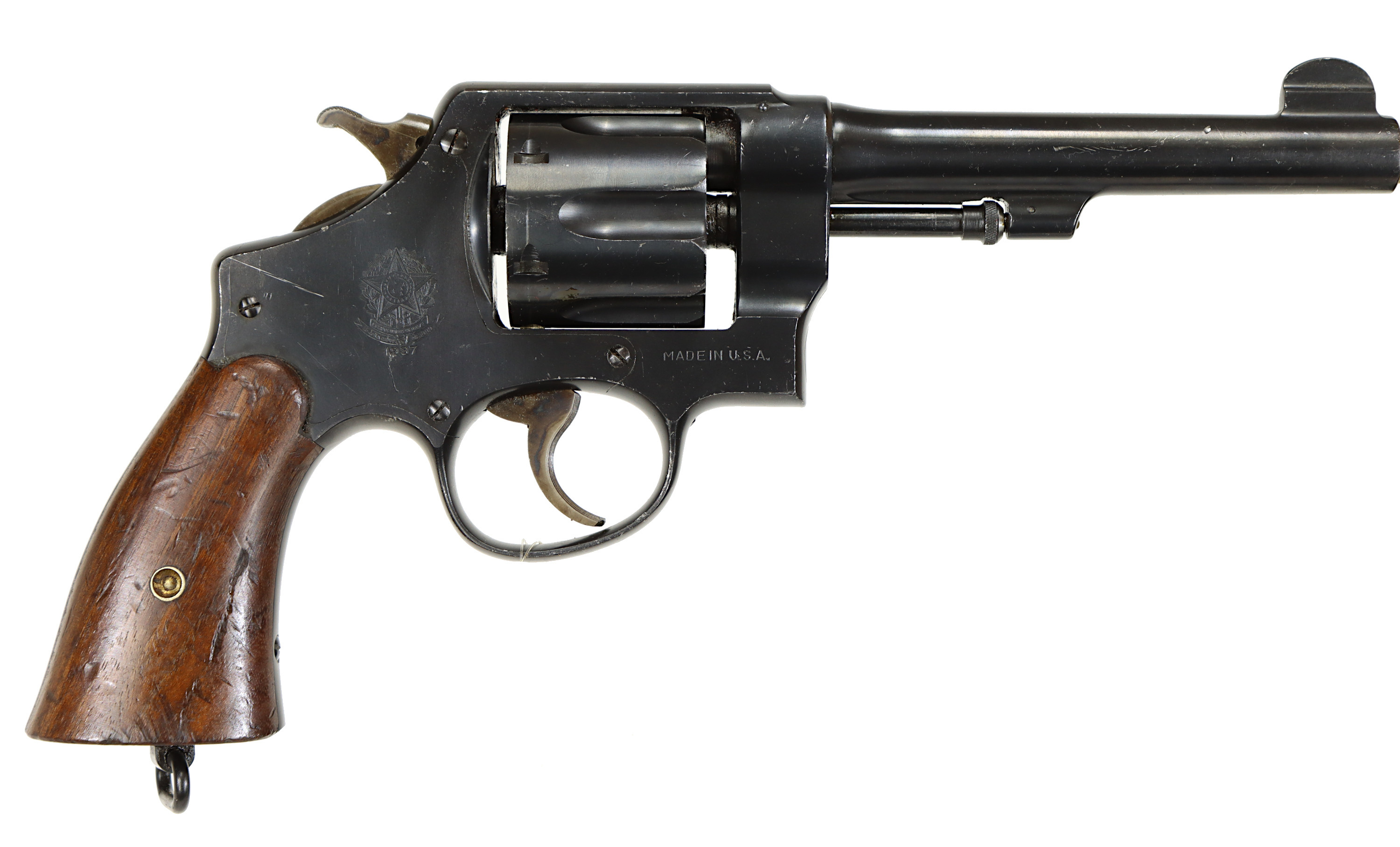 REVOLVER, fabrikat Smith &Wisson, modell Hand Ejector Brazilian Contract 1937, kaliber .45 ACP, tillv.nr 207726.