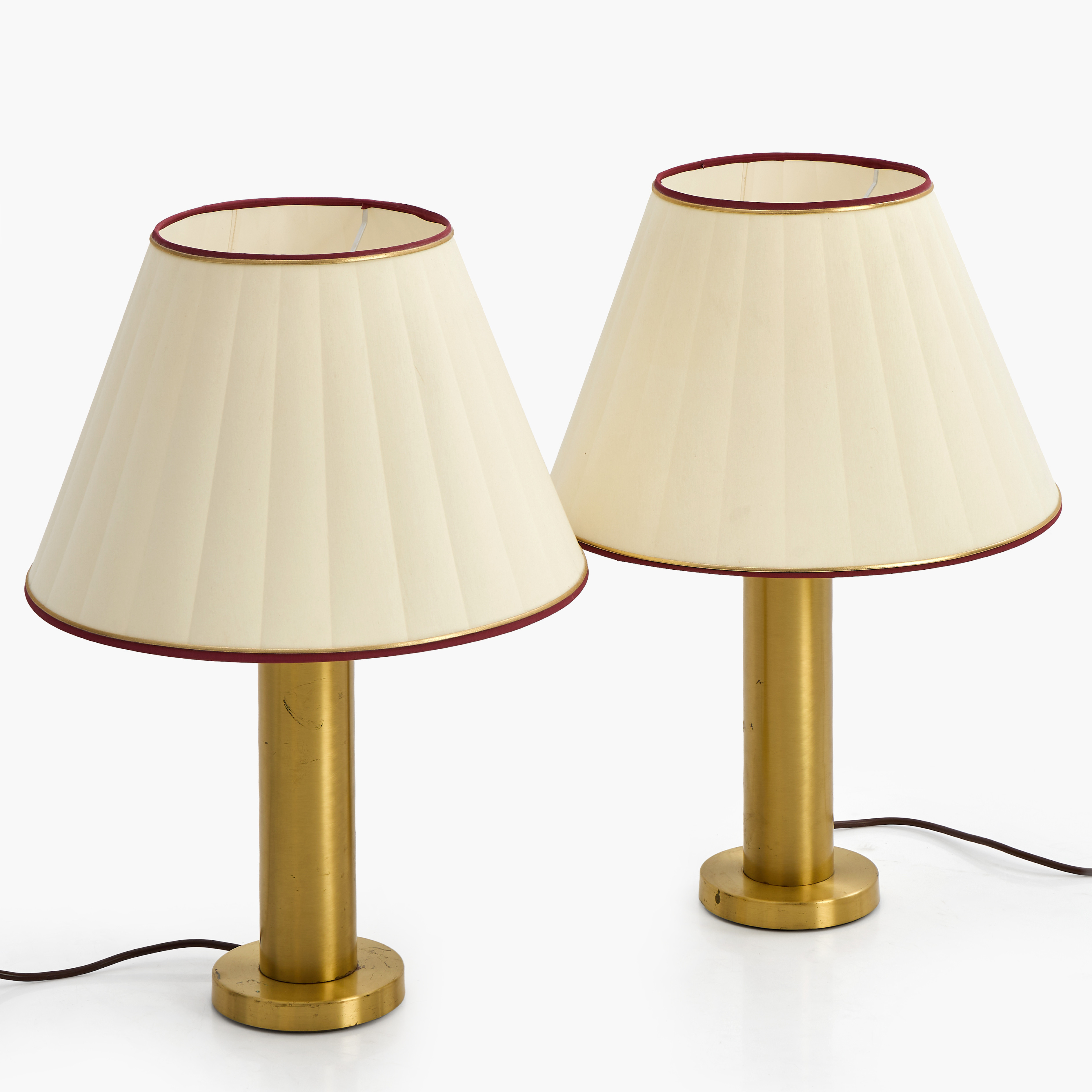 BORÉNS, Bordslampor, ett par, modell 8388, mässing, 1960-tal.