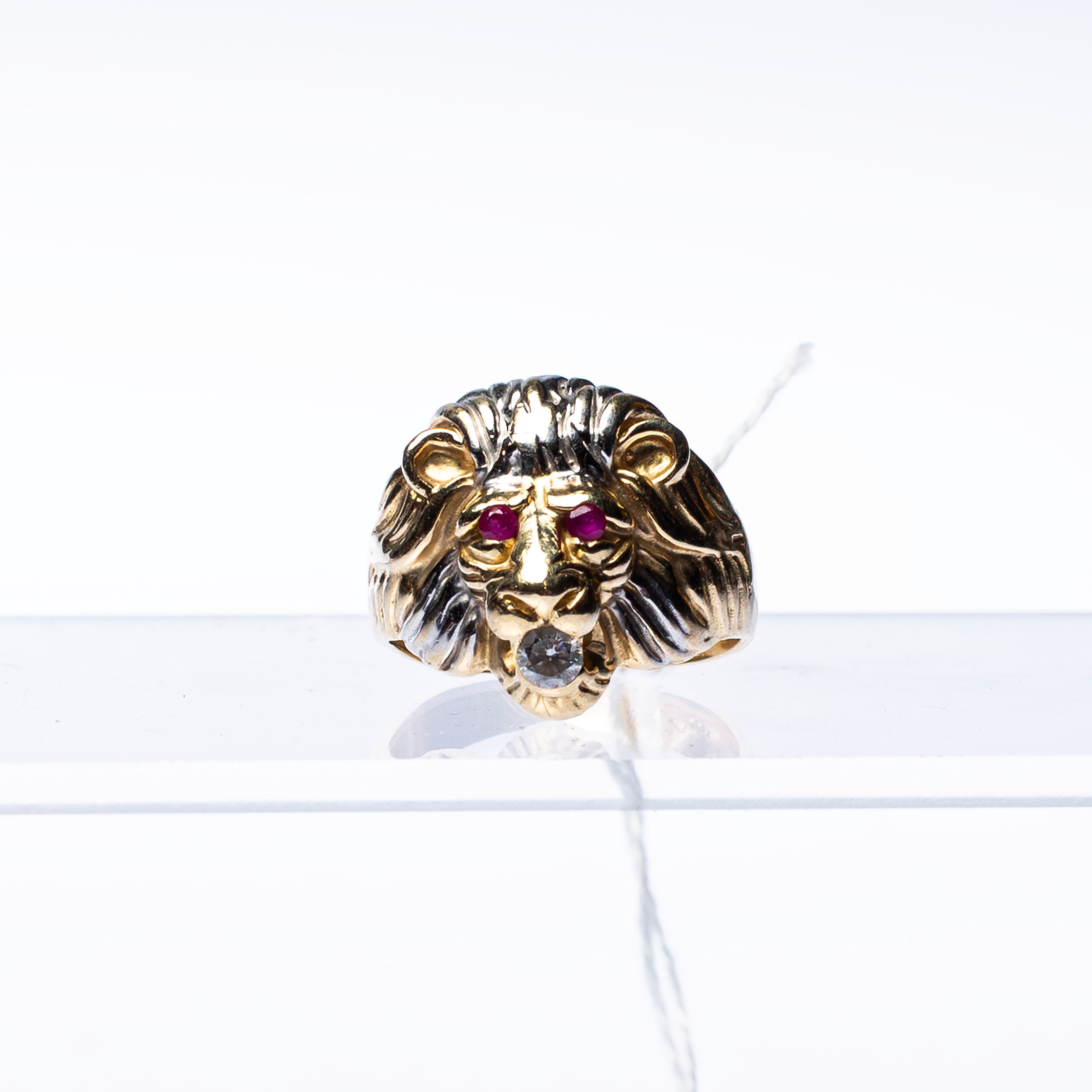 RING, 14 k guld förställande lejon, ca 9.49 g, 2023-5000-BG19333-2.