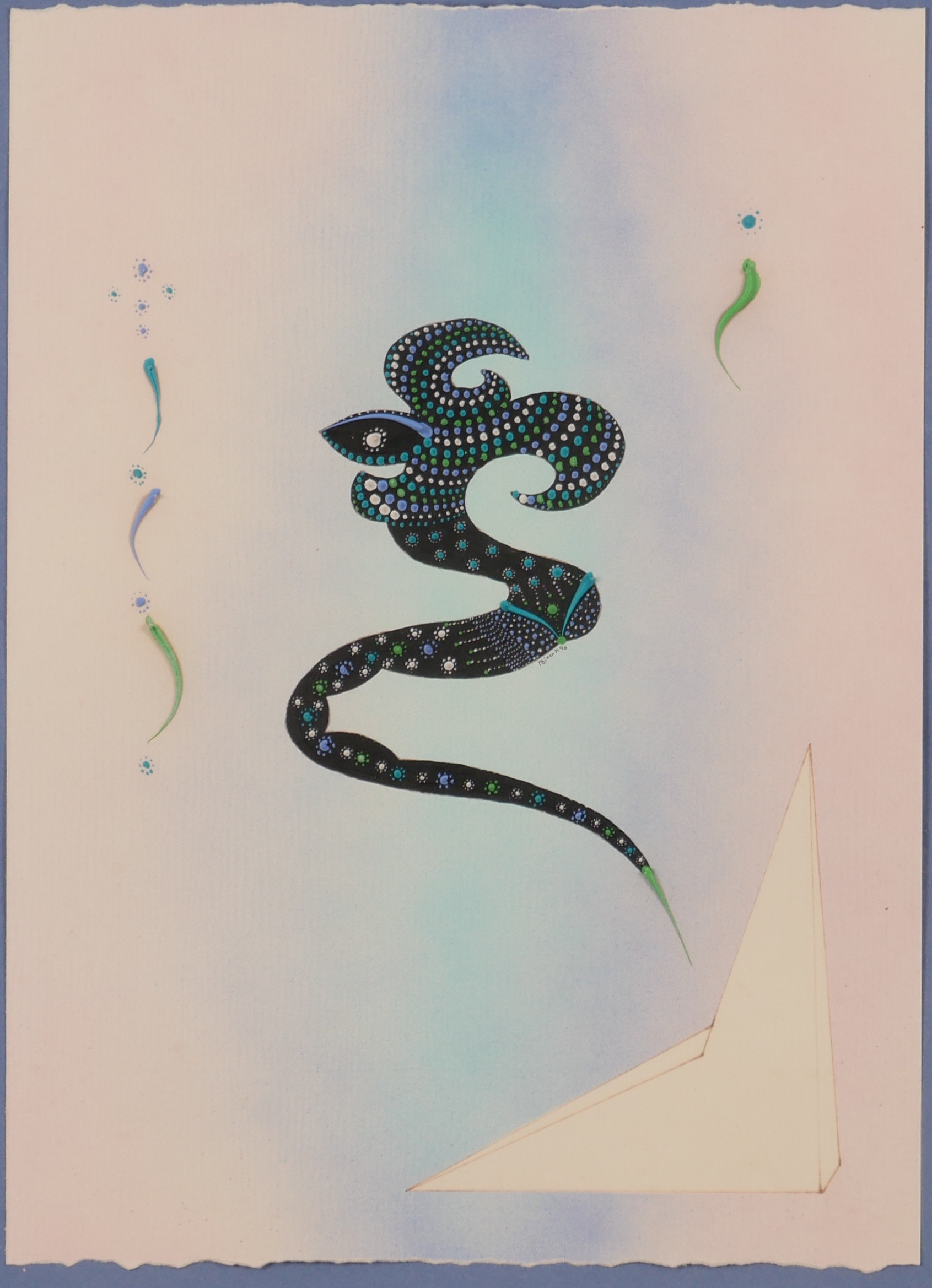 TORBJÖRN BIRCH. Komposition, blandteknik, signerad Birch 90.