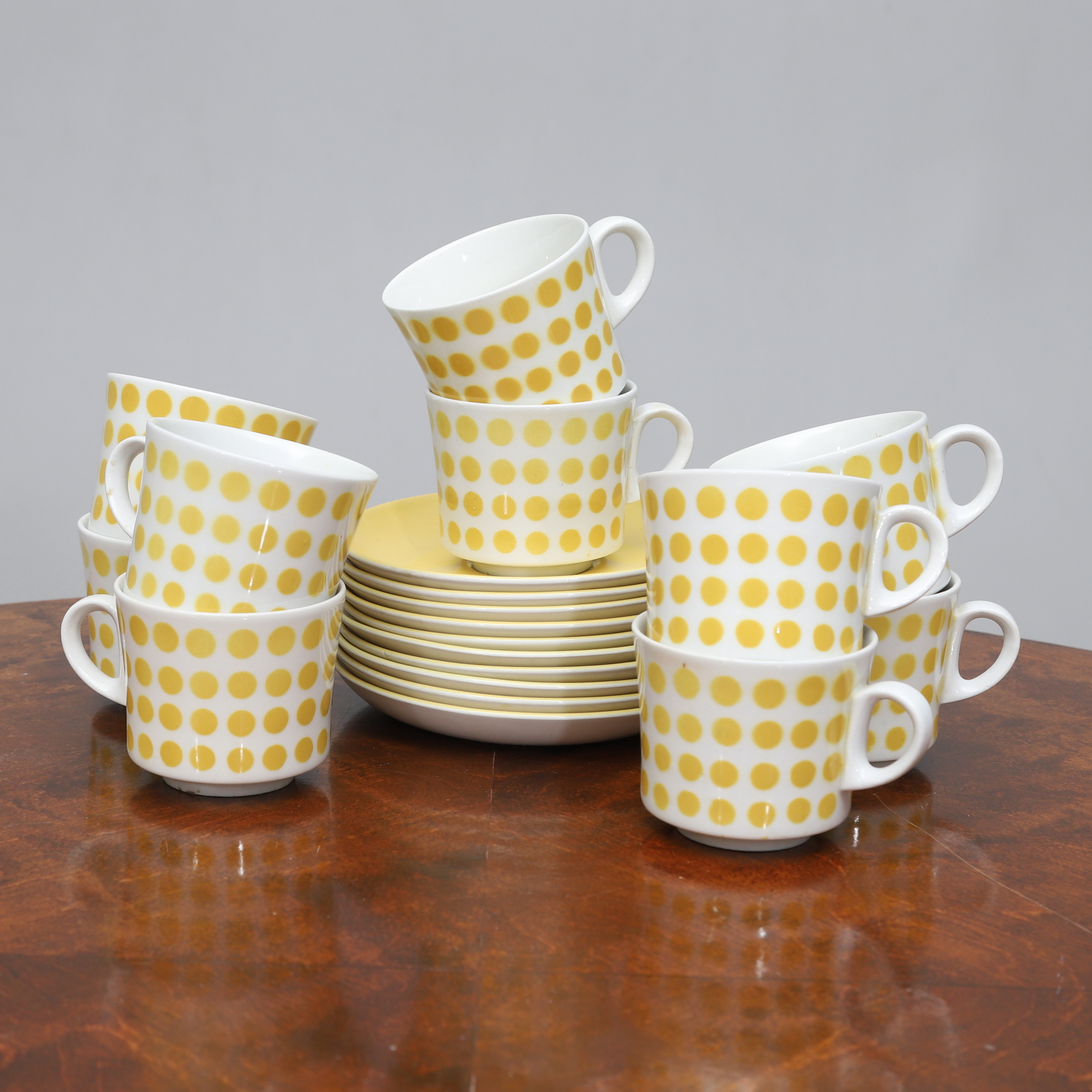 GÖRAN BÄCK. kaffekoppar, 20 delar, porslin, Arabia, Finland.