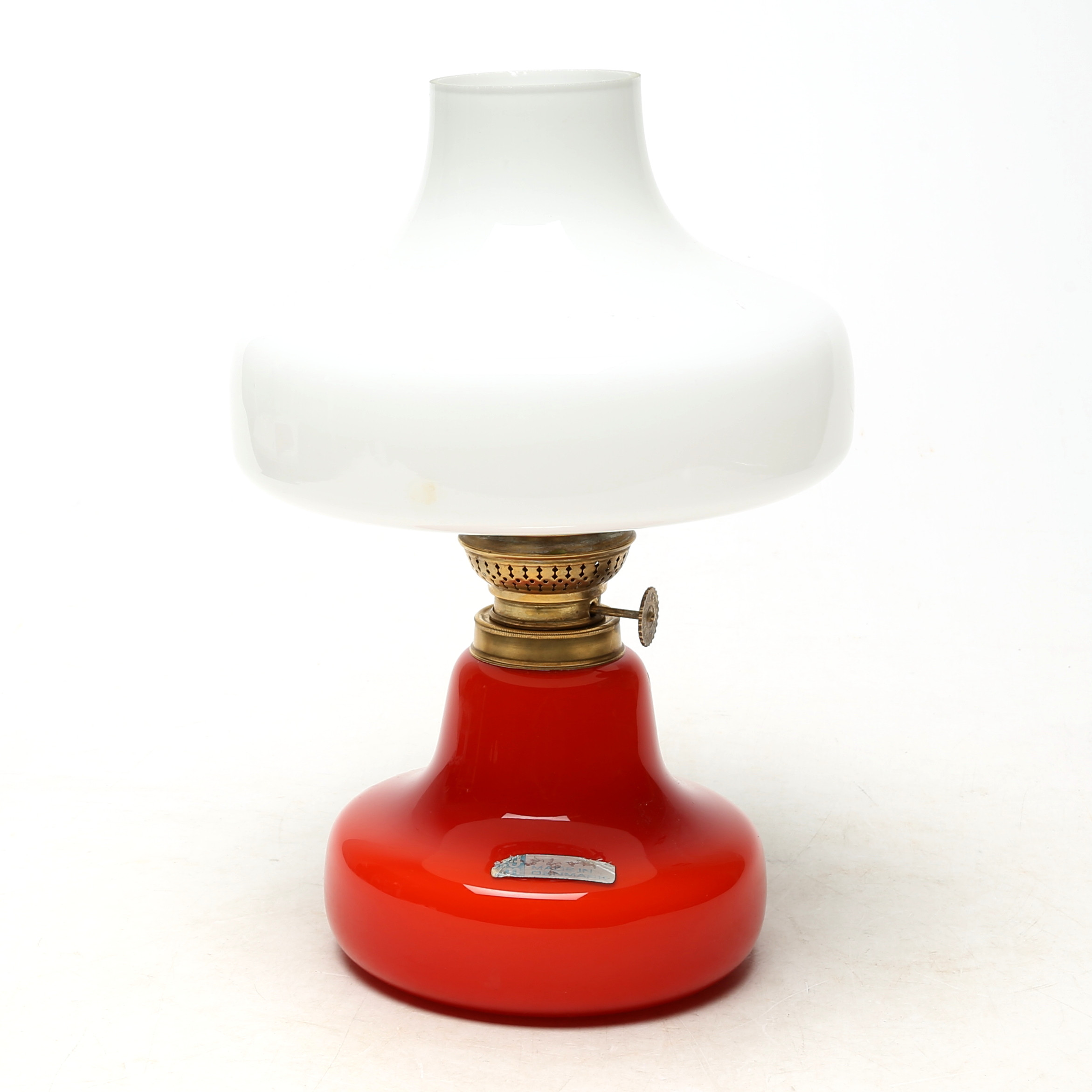 BORDSFOTOGENLAMPA, glas, etikett Made in Denmark.