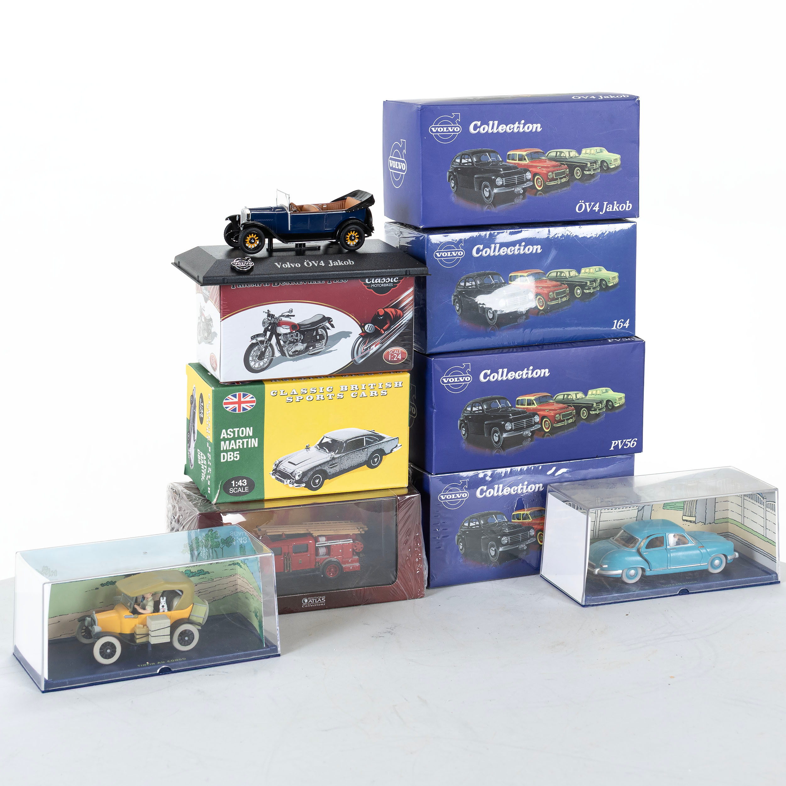 MODELLBILAR, ett parti mestadels Volvo Collection.