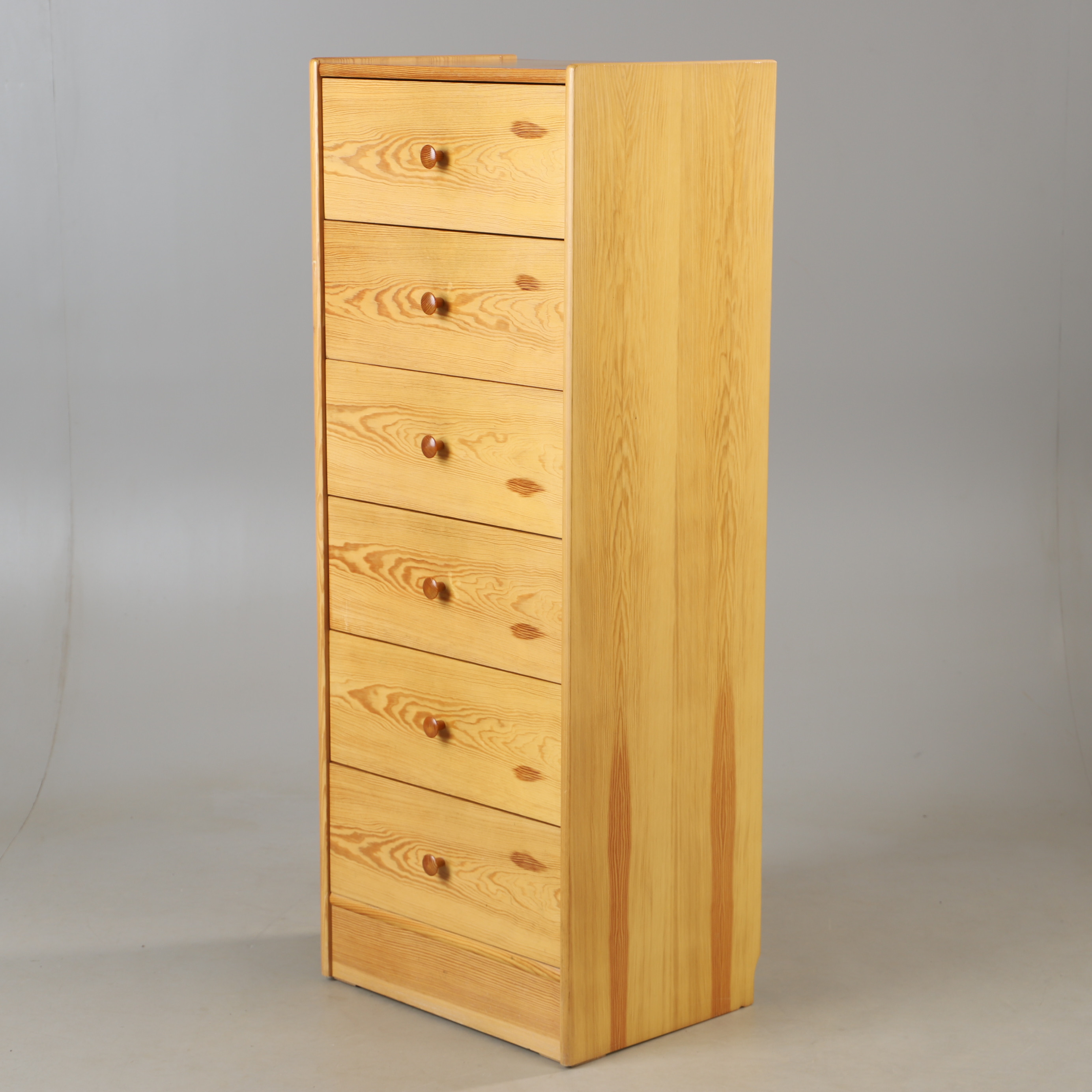 BYRÅ, 6-lådig, "Alf", furu, IKEA, 1970-tal.