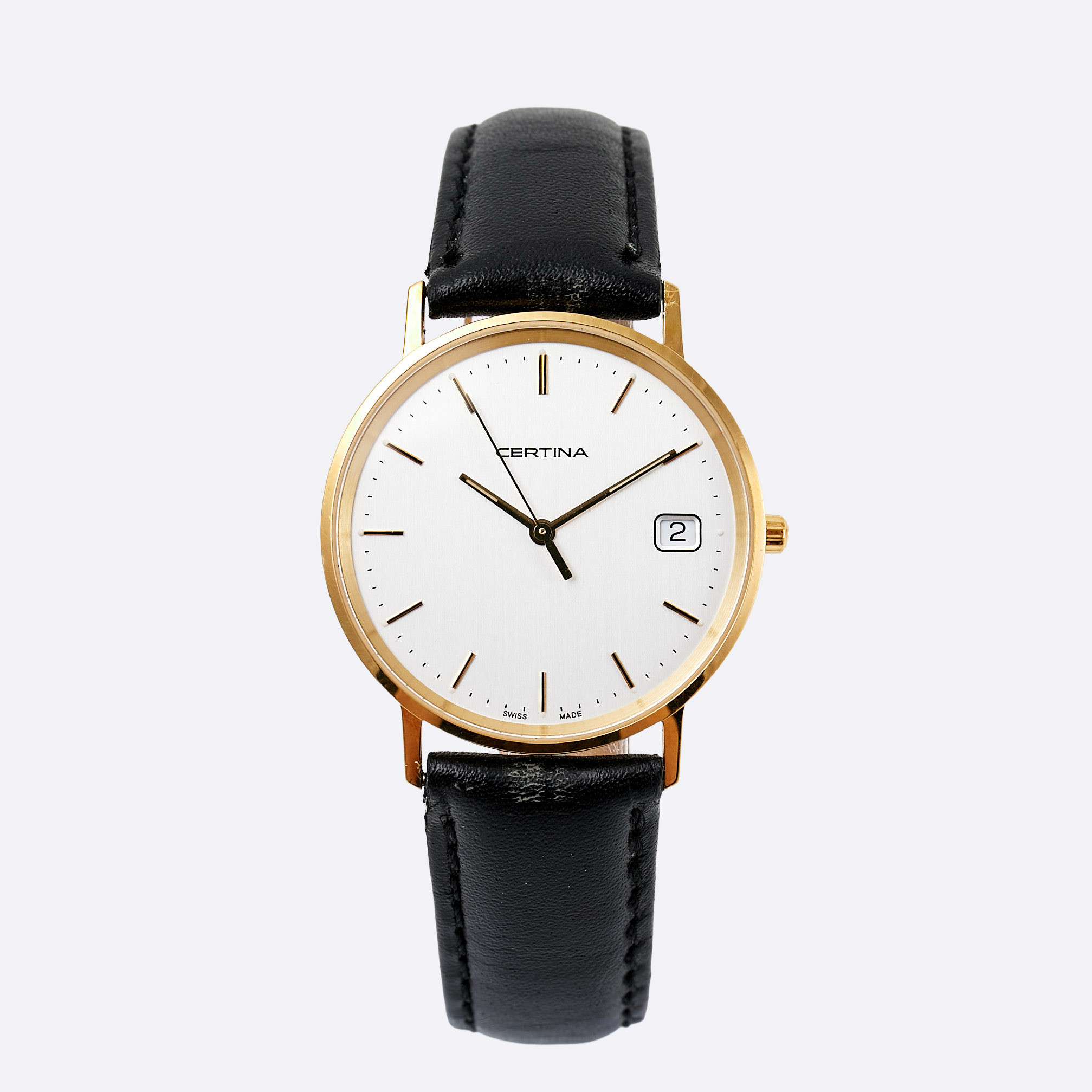 CERTINA, 18 k guld, ca 33,5 mm, 2020, med etui.