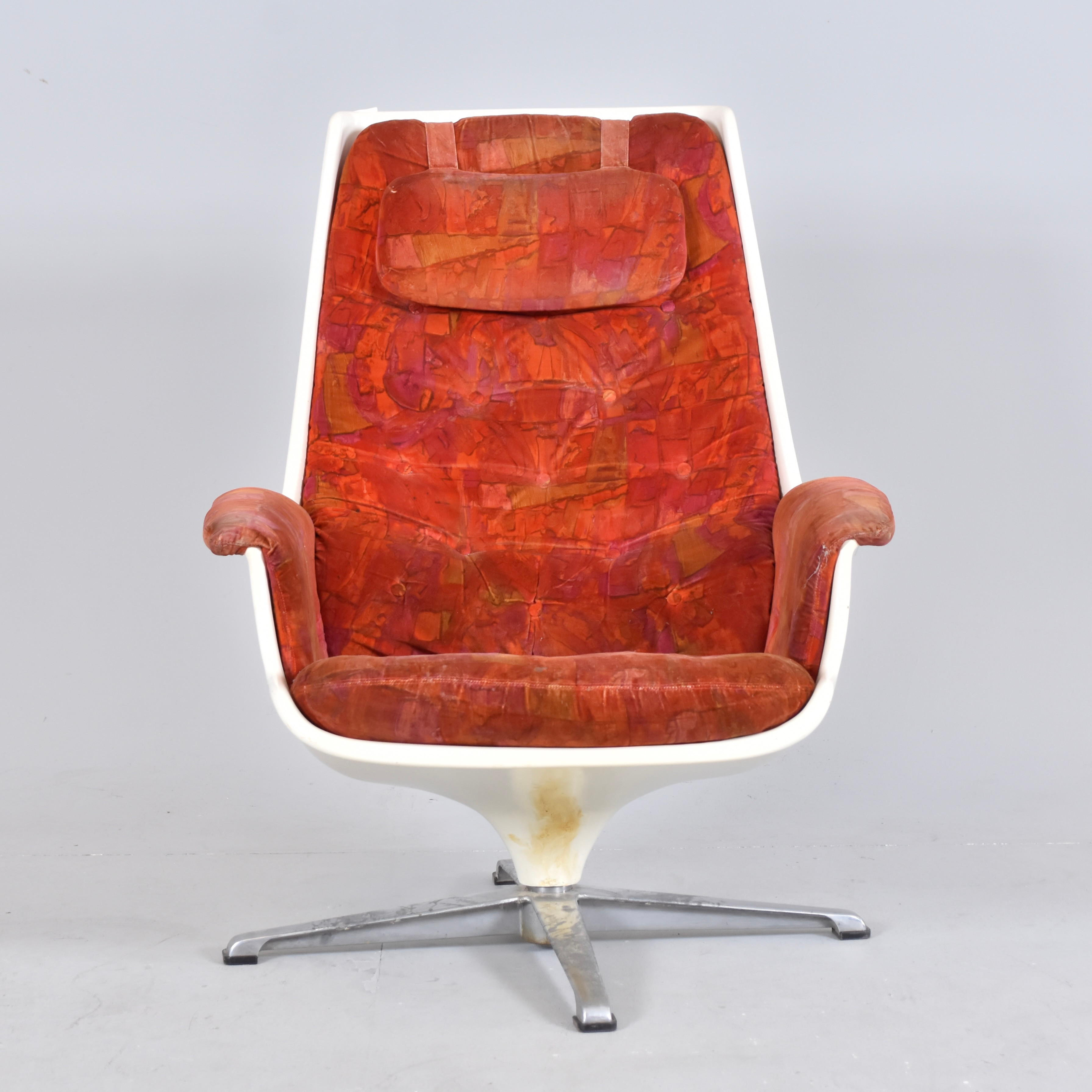 ALF SVENSSON OCH YNGVAR SANDSTRÖM. Snurrfåtölj, Modell TELLUS, Göte-Möbler AB.