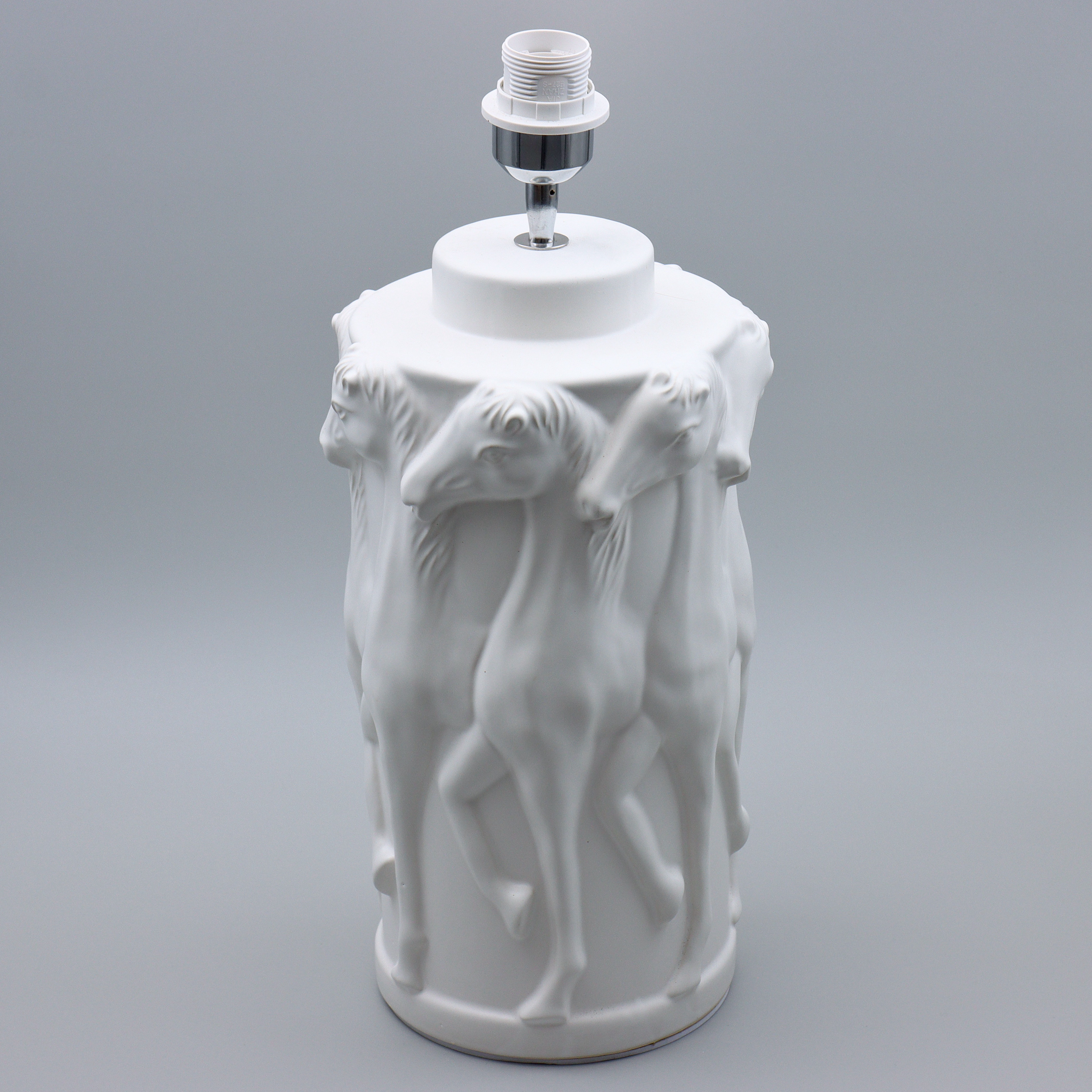 STOR BORDSLAMPA "HÄSTAR" STJERNSUND KOLLEKTION, SAMTIDA.