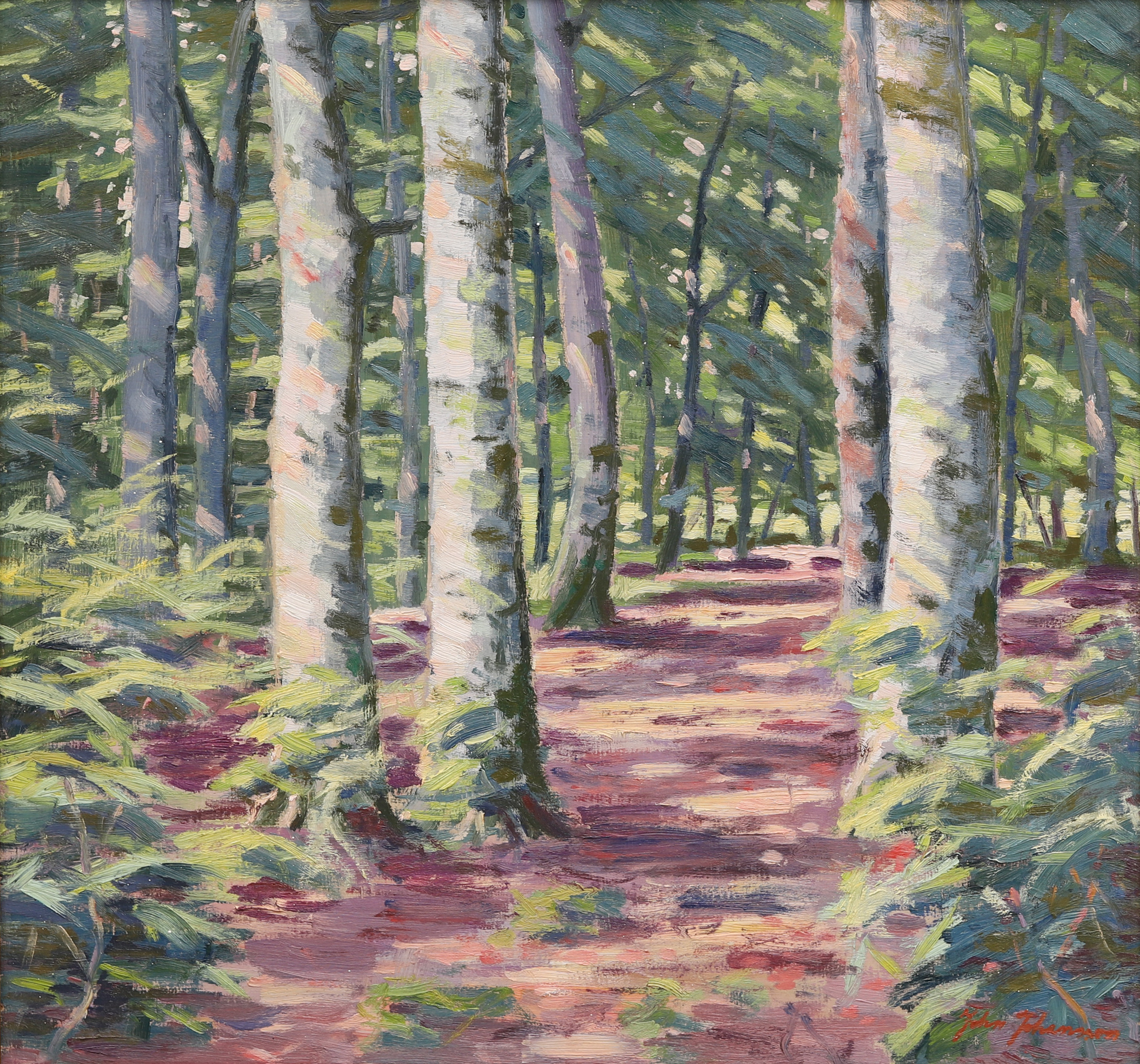 OIDENTIFIERAD KONSTNÄR, olja på pannå, signerad John Johansson.