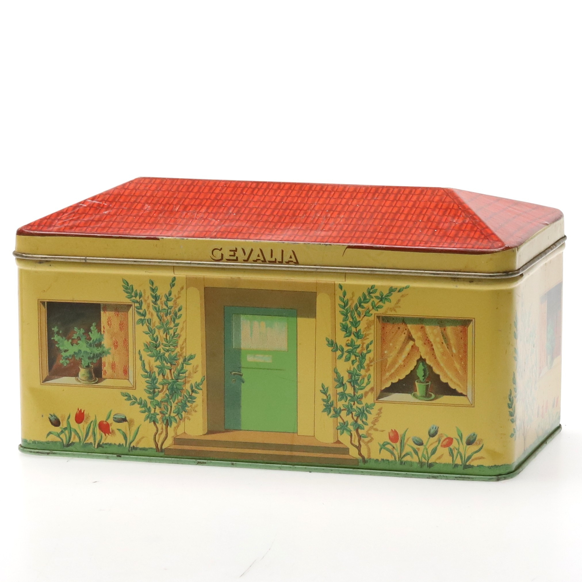 KAFFEBURK, Gevalia, litograferad plåt. 1900-talets andra halva.