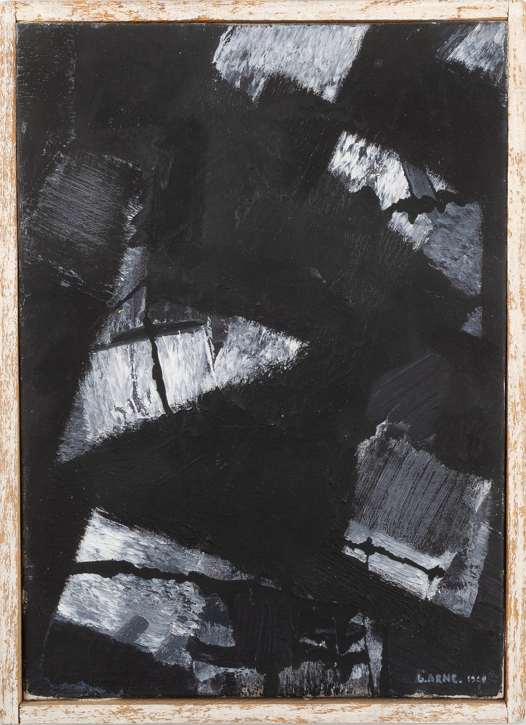 GUSTAV ARNE. "Nattliga reflexer", olja på duk.