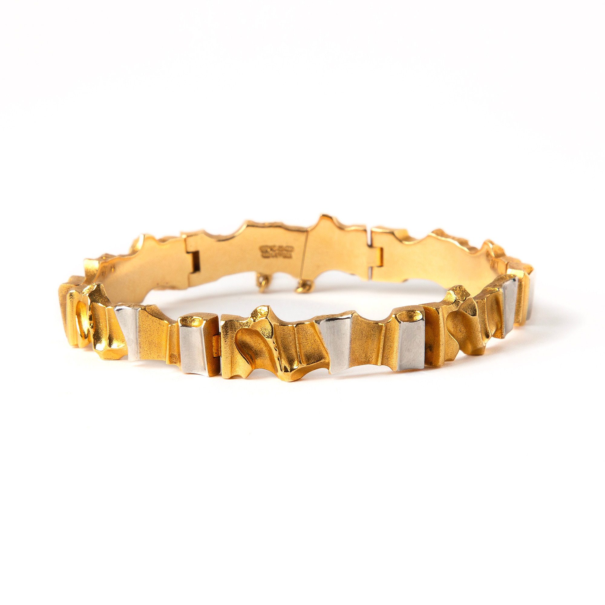 BJÖRN WECKSTRÖM, armband, "Alba”, 18K guld och platina, Lapponia, Finland, 1994.