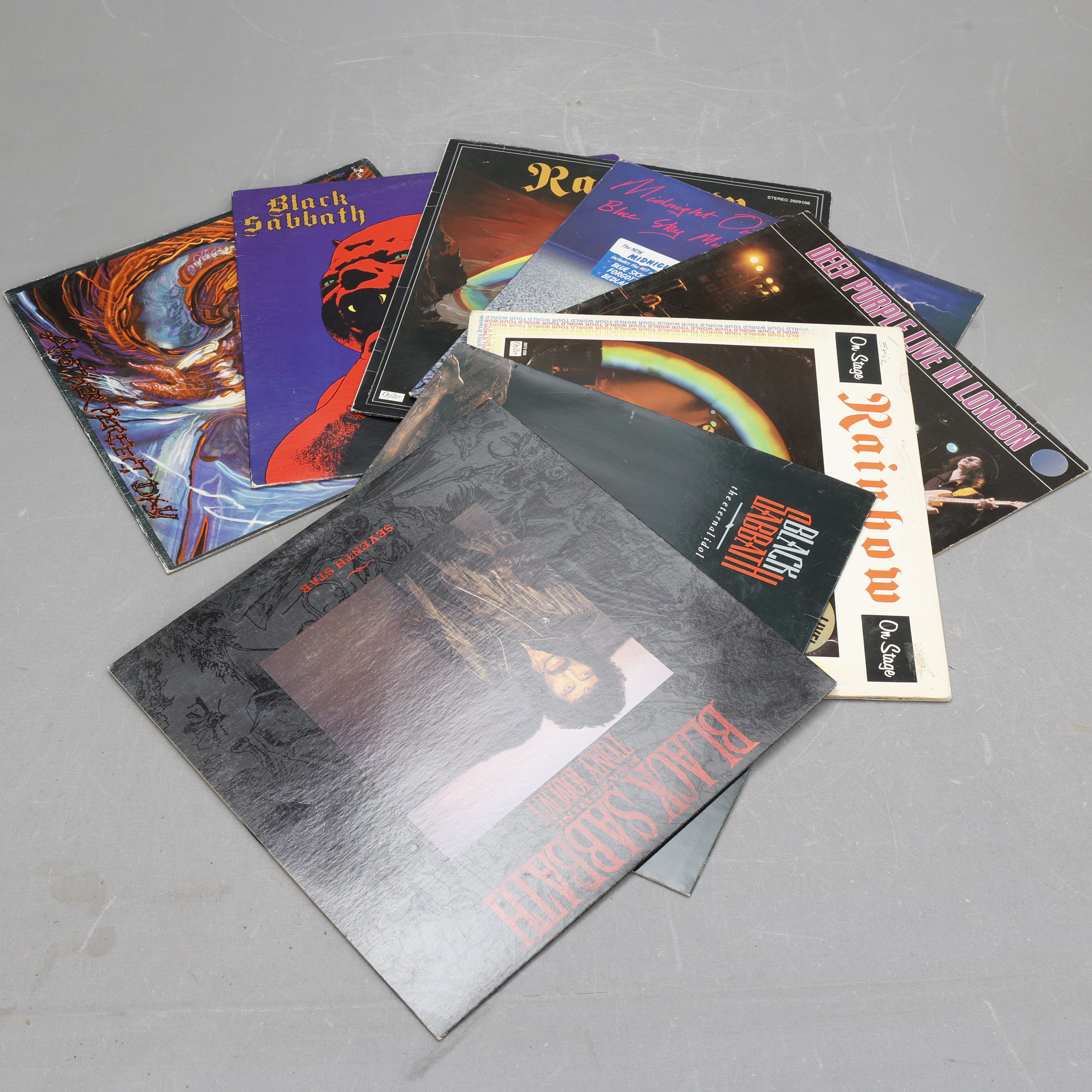 VINYLSKIVOR, blandade artister, 8 stycken.