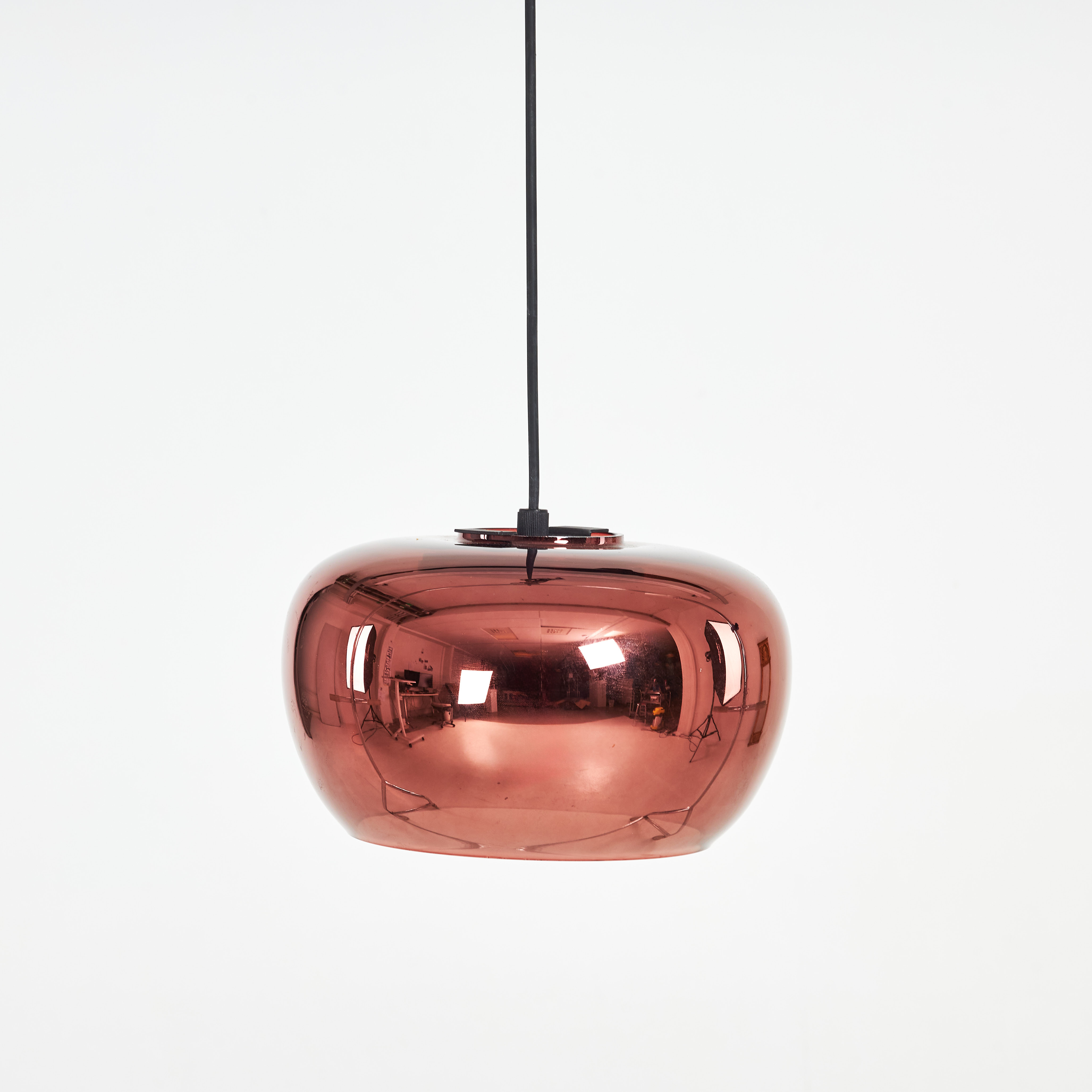 WEVER DUCRE, takpendel, Wetro Led 2.0, kupa i kopparfärgat spelgelglas.