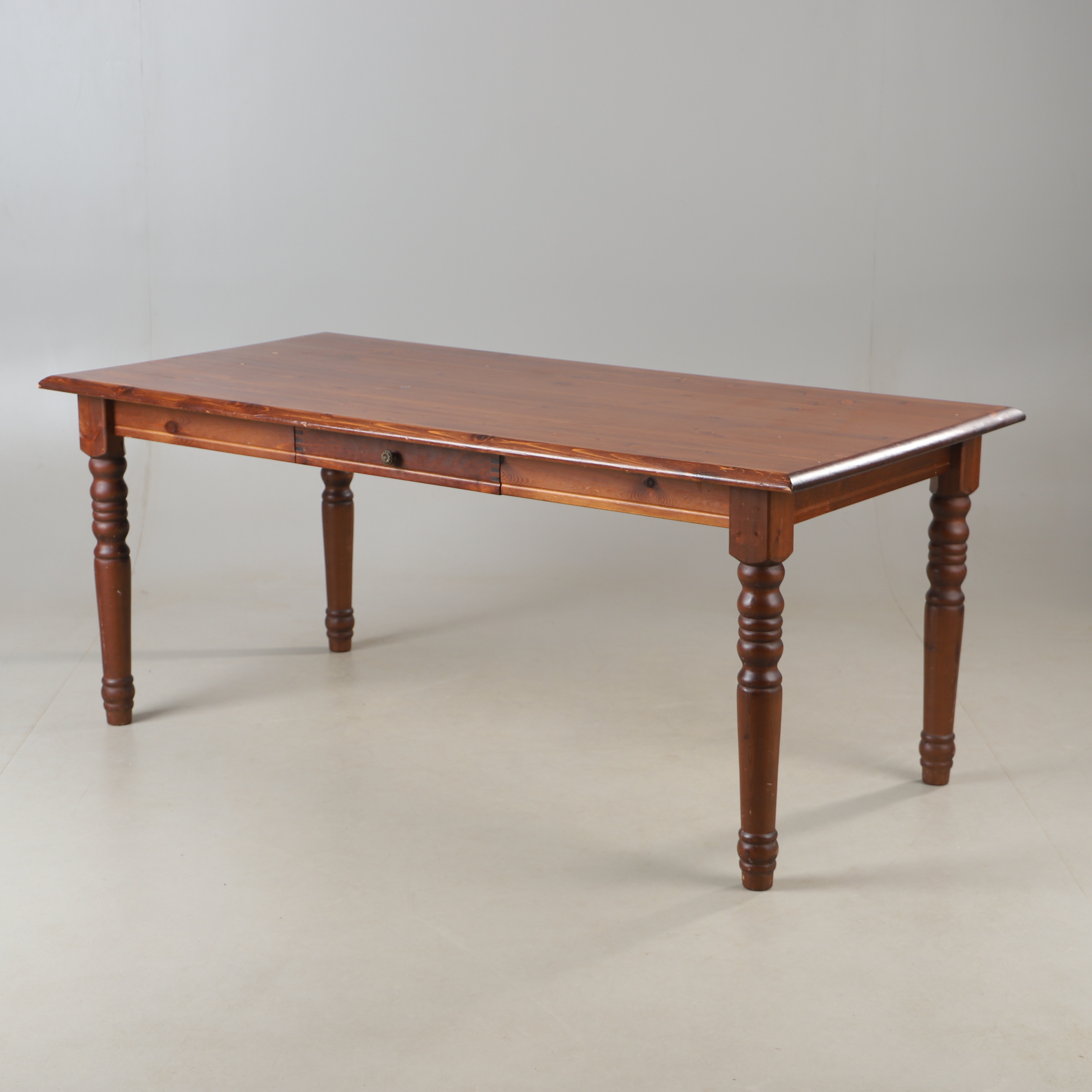 MATBORD MED LÅDA, furu, 1900-talets andra hälft.