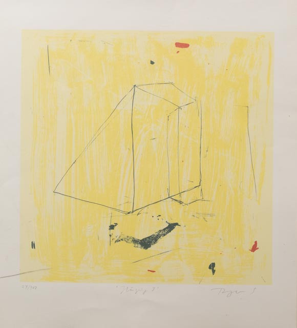 ROGER SIMONSSON (FÖDD 1951). "Hägring I", litografi nr 27/400, signerad.