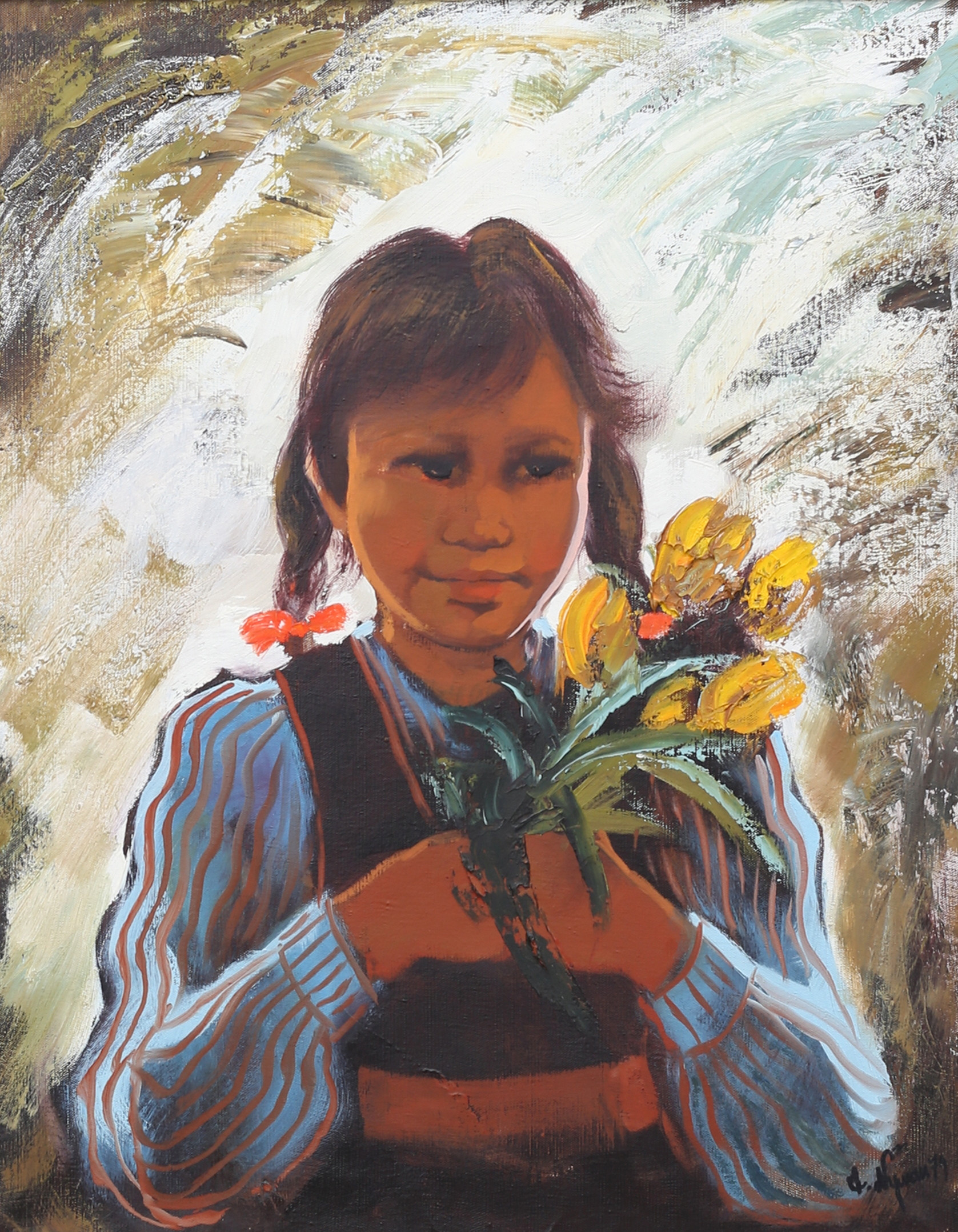 GUSTAF NYMAN. (Malmö född 1932) Porträtt, olja på du, signerad, daterad 79.