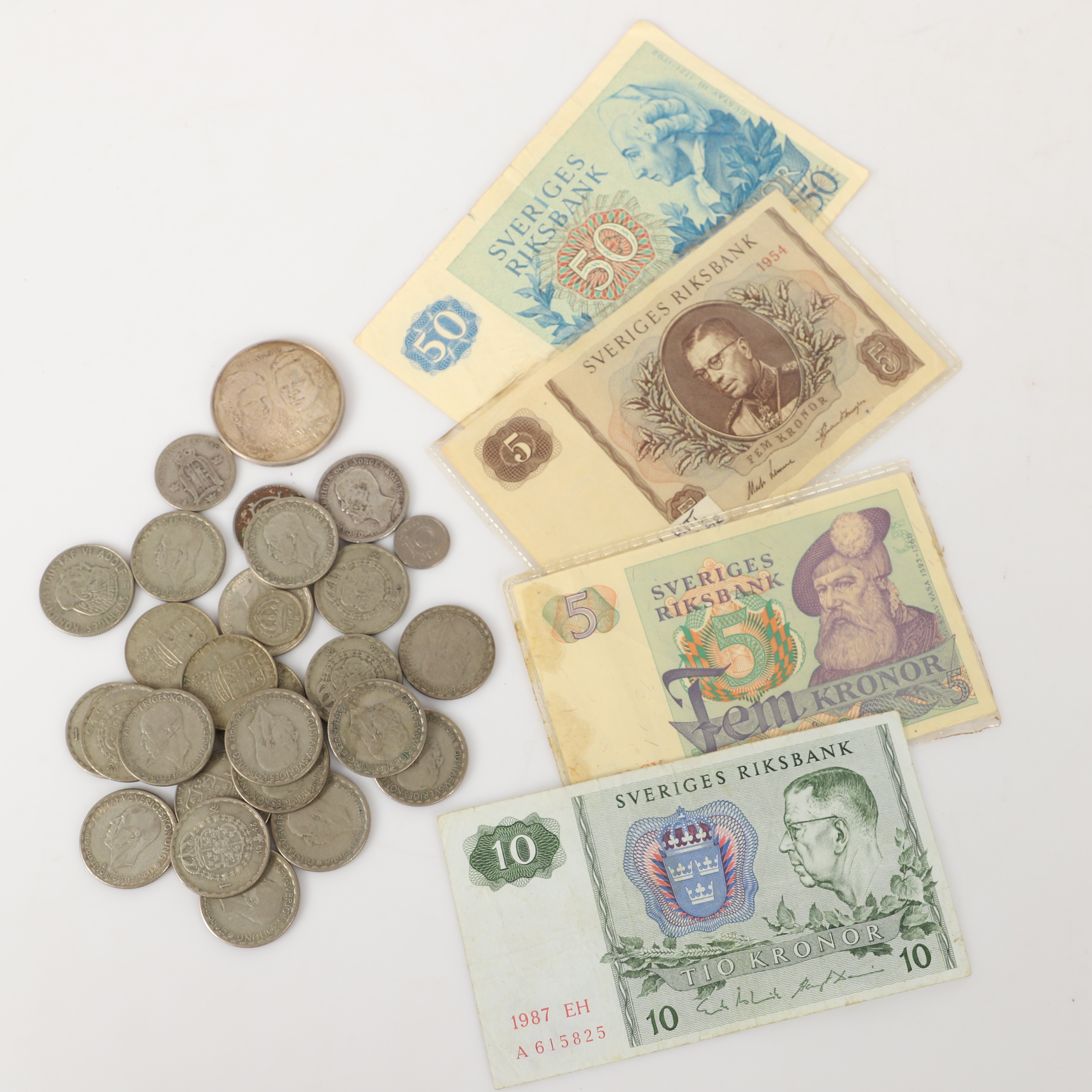 MYNT, 29 stycken, silver, Sverige, 1800/1900-tal.