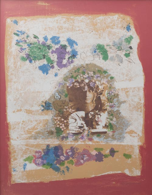 GUN-BRITT LAWURN (FÖDD 1939. Komposition med ansikte, litografi nr 185/220, signerad.