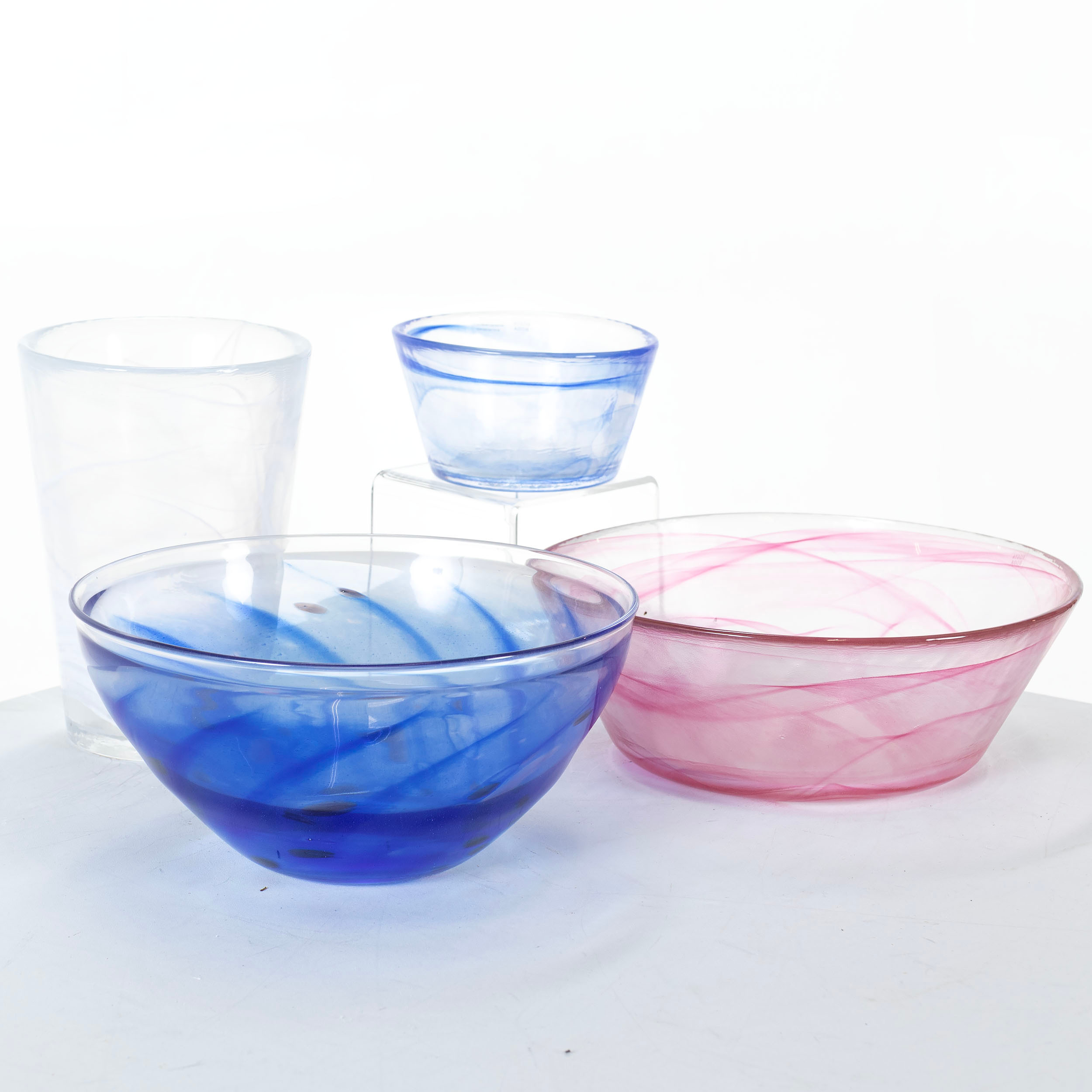 ULRICA HYDMAN-VALLIEN. Glasföremål, 4 delar " Mine " Kosta Boda.