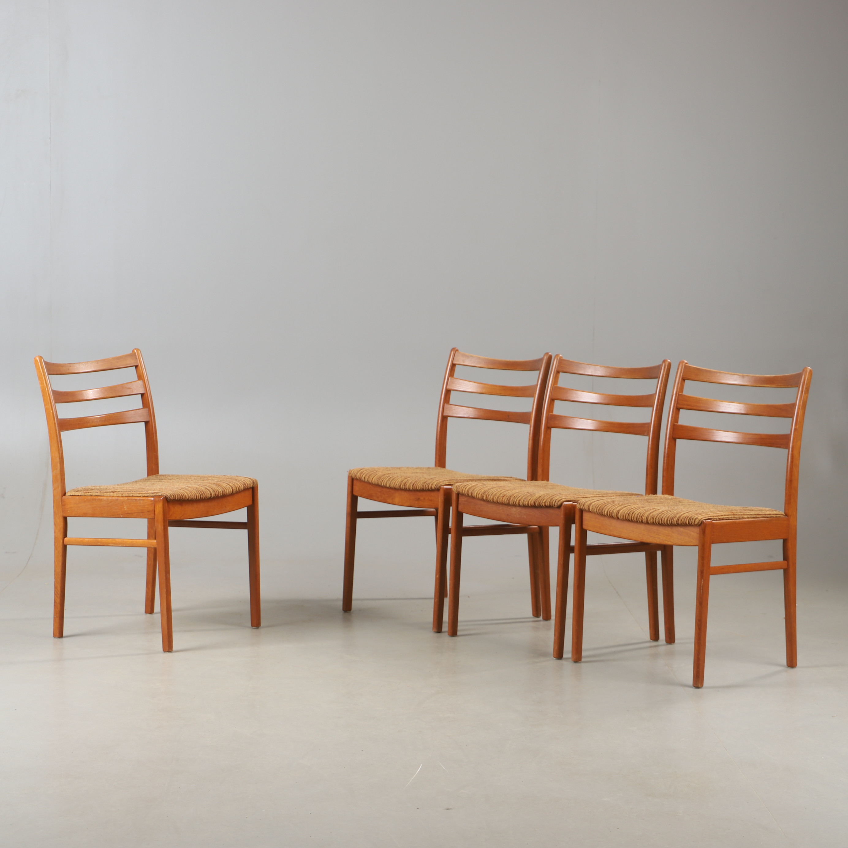 STOLAR, 4 stycken, teak, 1900-talets mitt.