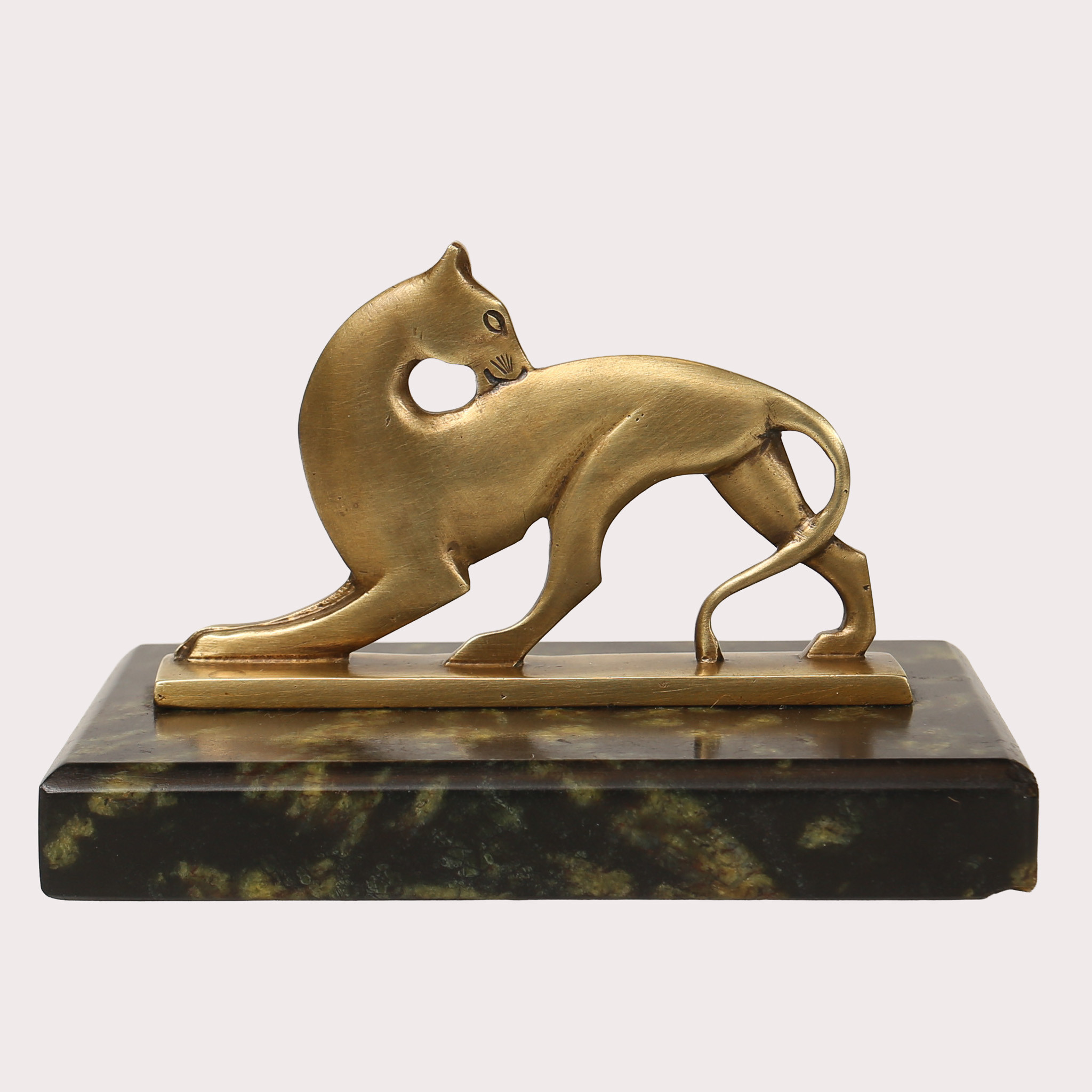 BREVPRESS, Art deco, mässing, marmor, 1920/30-tal.