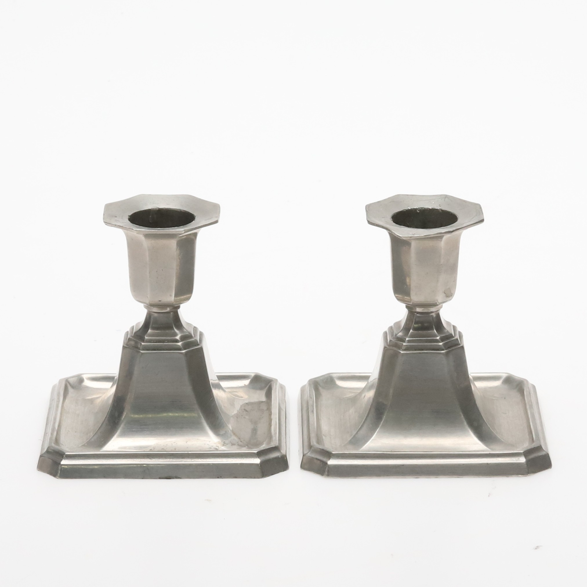 LJUSSTAKAR. 1 par, märkta Svenskt tenn C.G. Hallberg, Stockholm, 1900-tal.