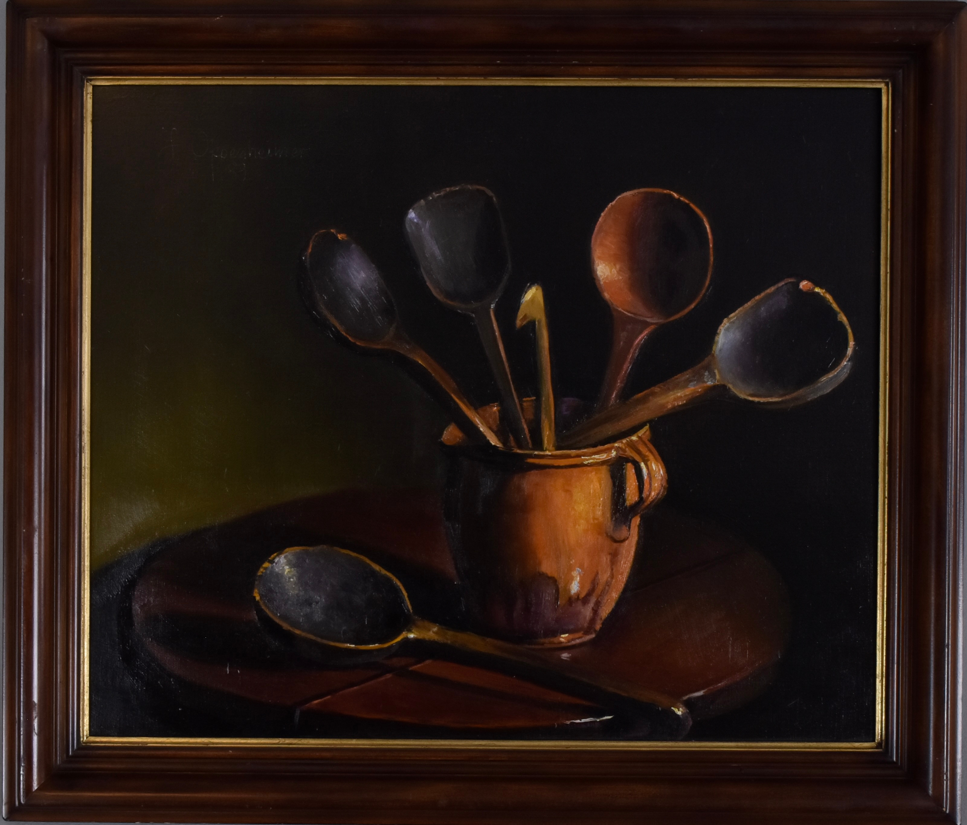 JOHNNY OPPENHEIMER. Olja på duk.