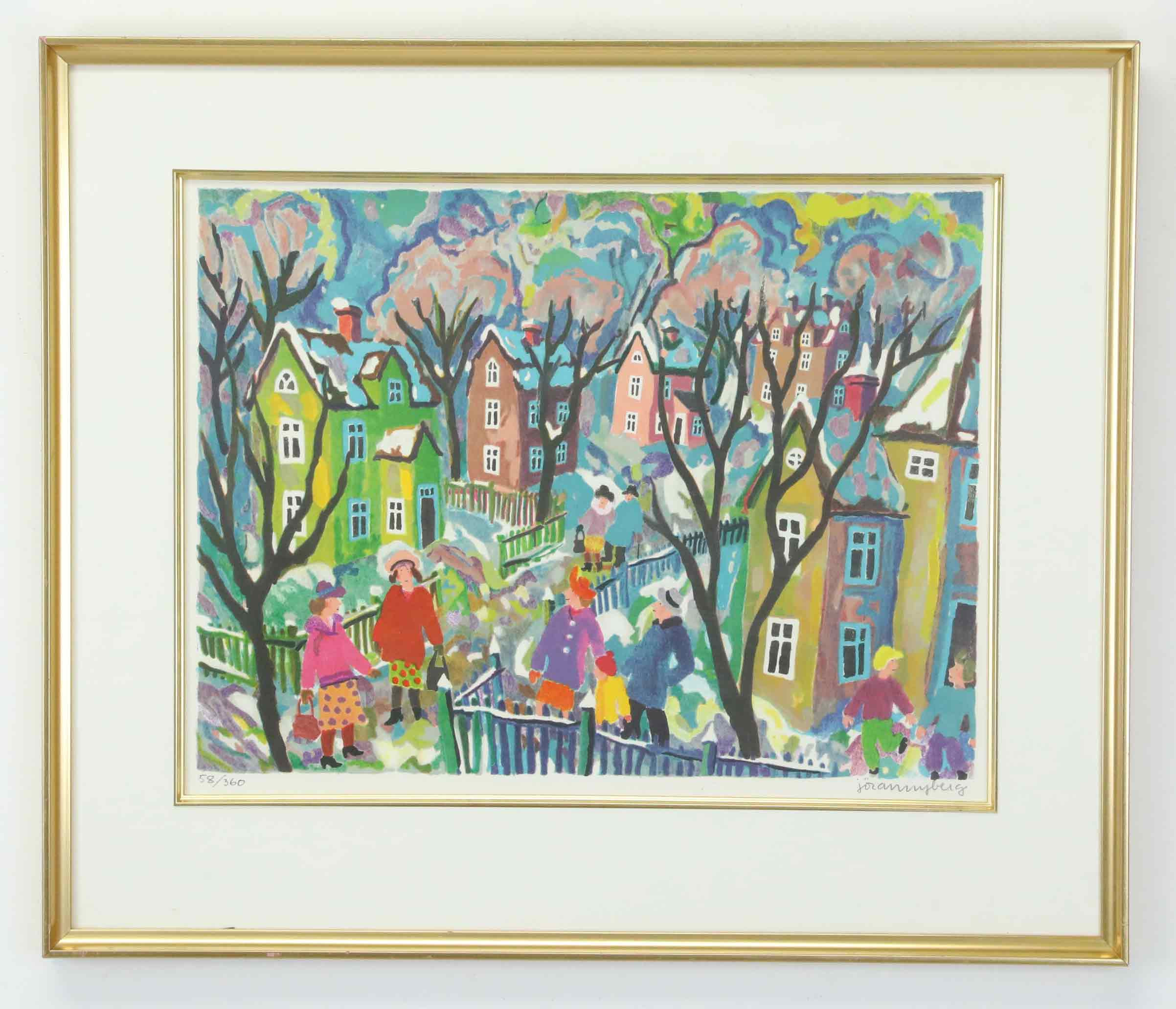 JÖRAN NYBERG (1937-2012). Litografi, "Vårdag", numrerad 58/360, signerad.