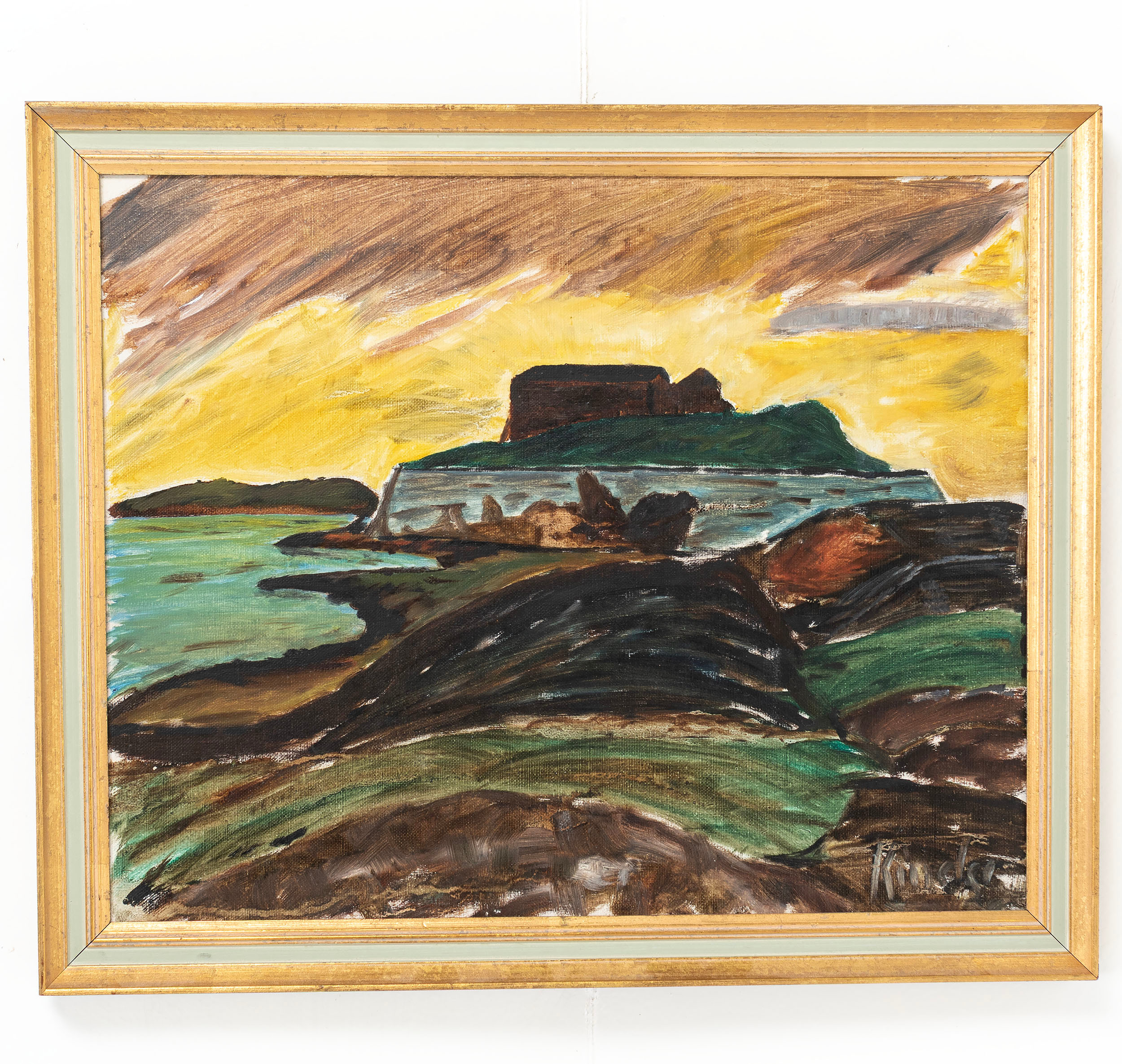 OIDENTIFIERAD KONSTNÄR, motiv från waldemarsudde, signerad.