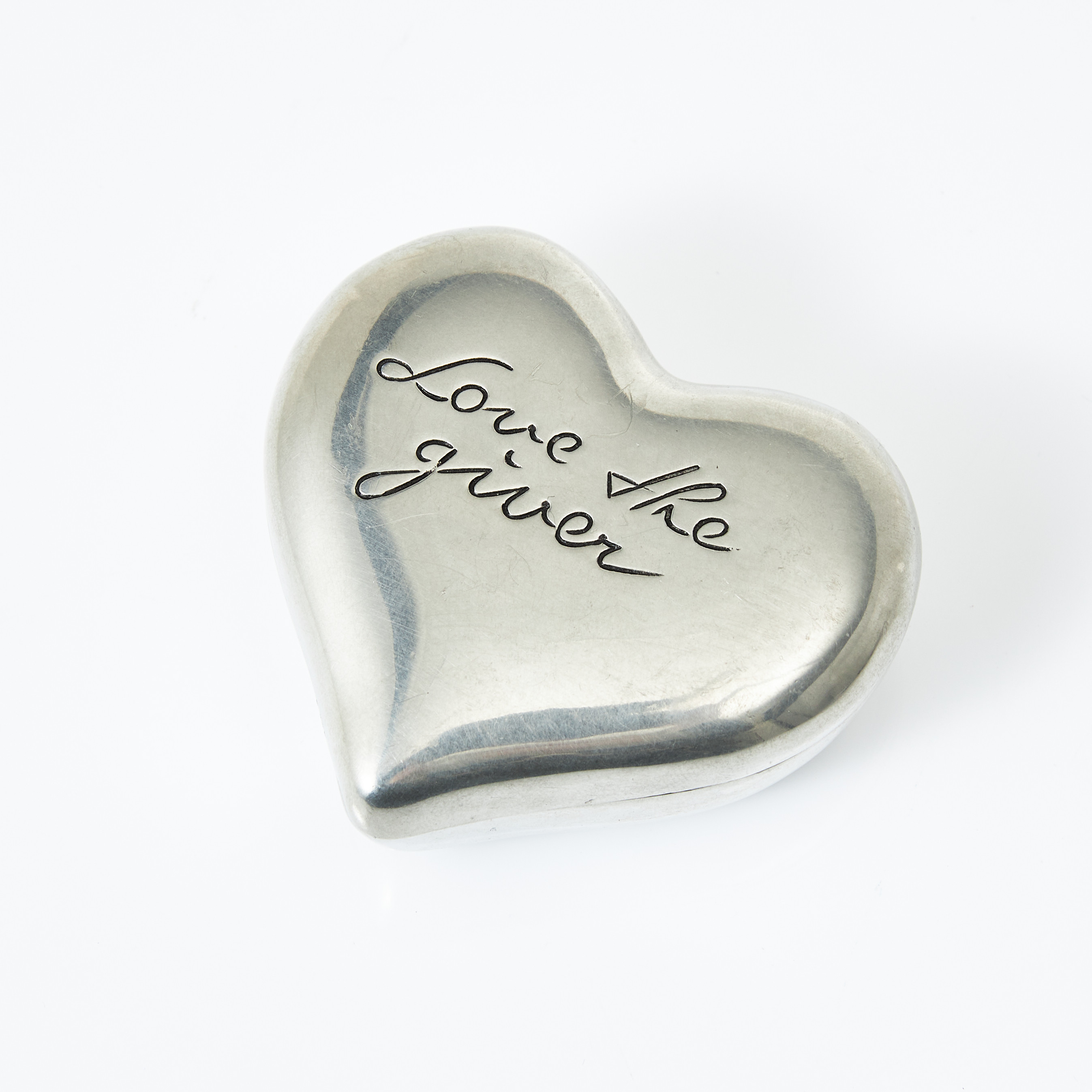 ESTRID ERICSON. Ask med lock, tenn, Firma Svenskt Tenn, Stockholm.