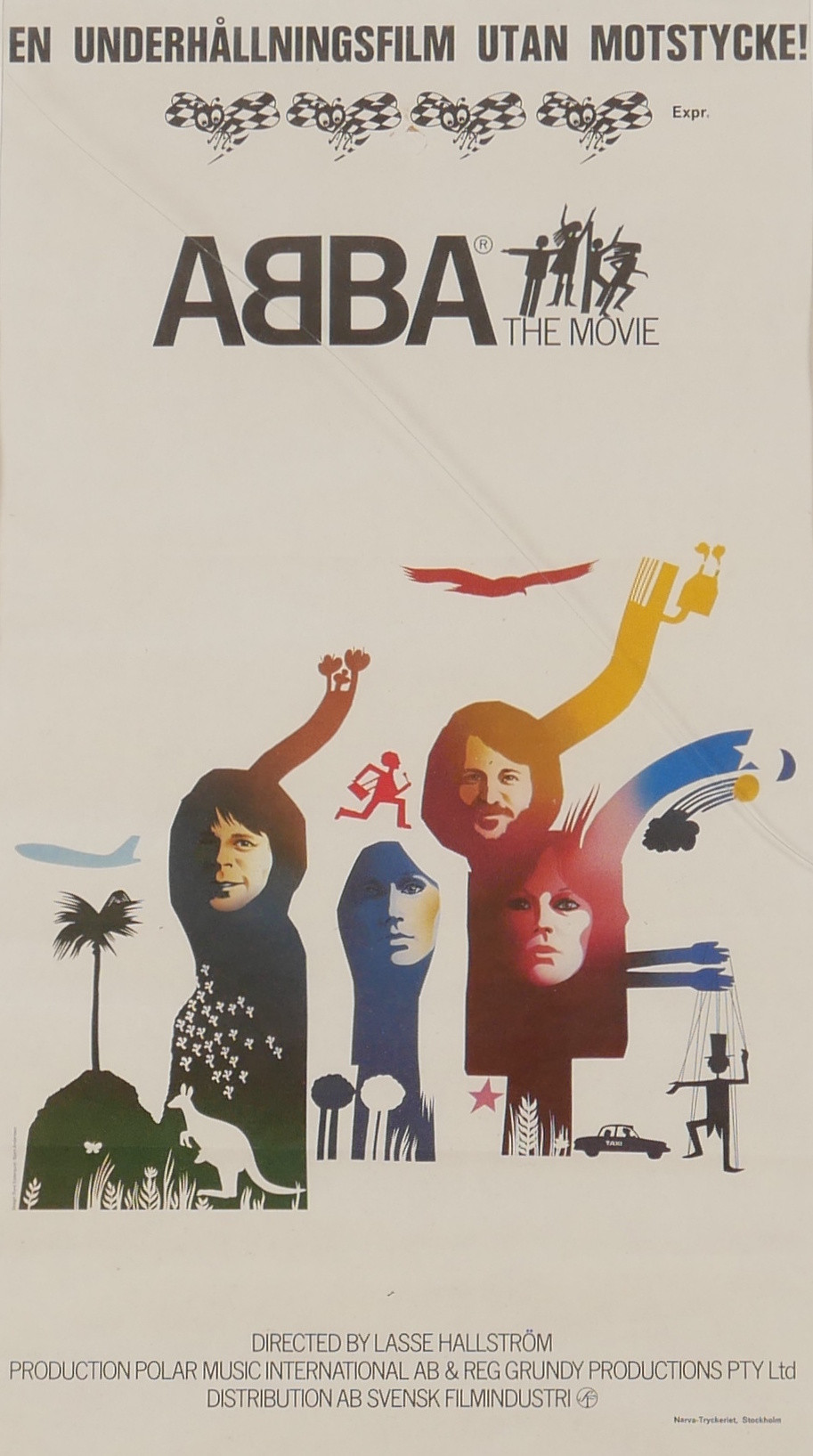 ABBA. Filmaffisch "ABBA - the Movie", 1977 SF.