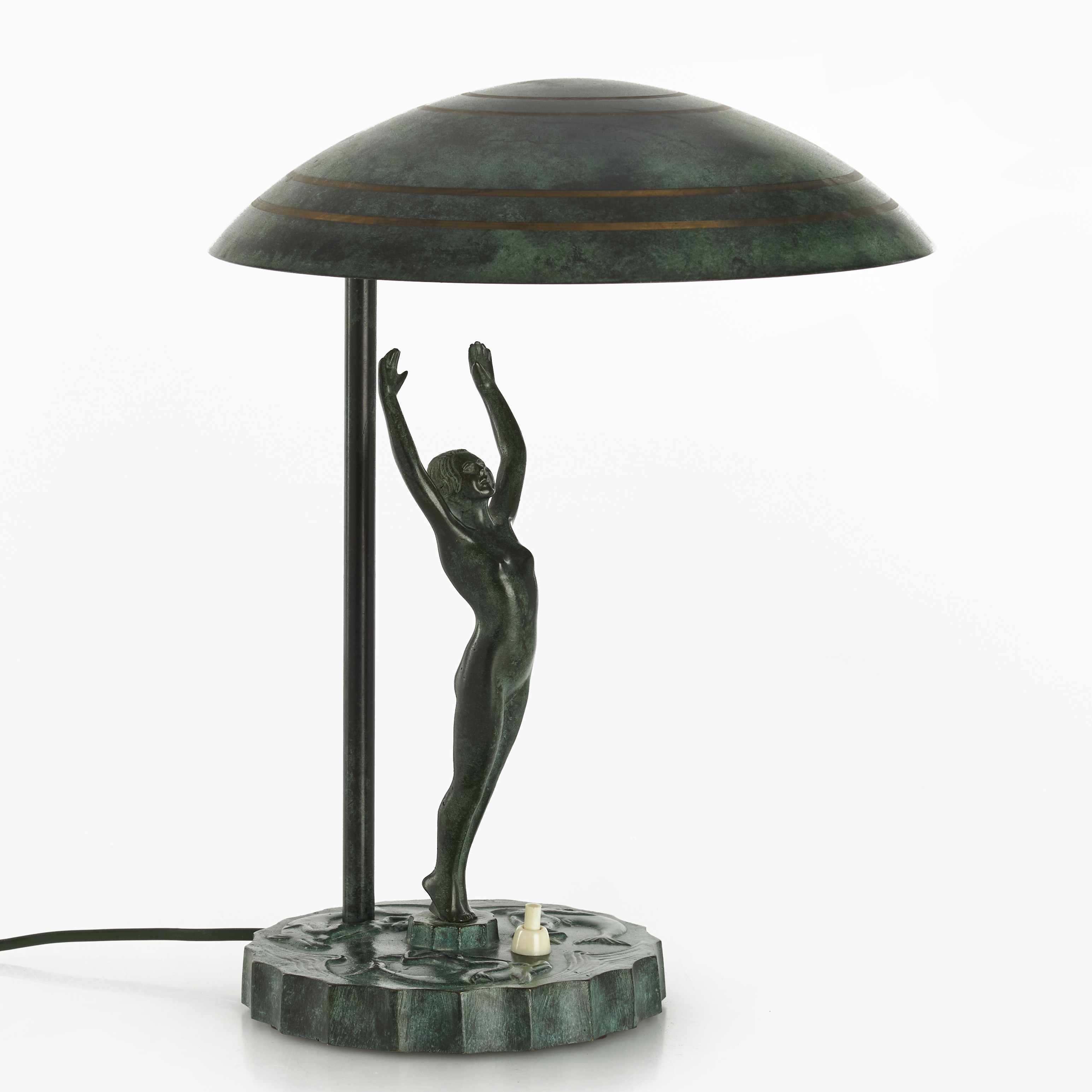 BORDSLAMPA, modell 4014, Malmö Metallvarufabrik, 1930/40-tal, Art Deco.