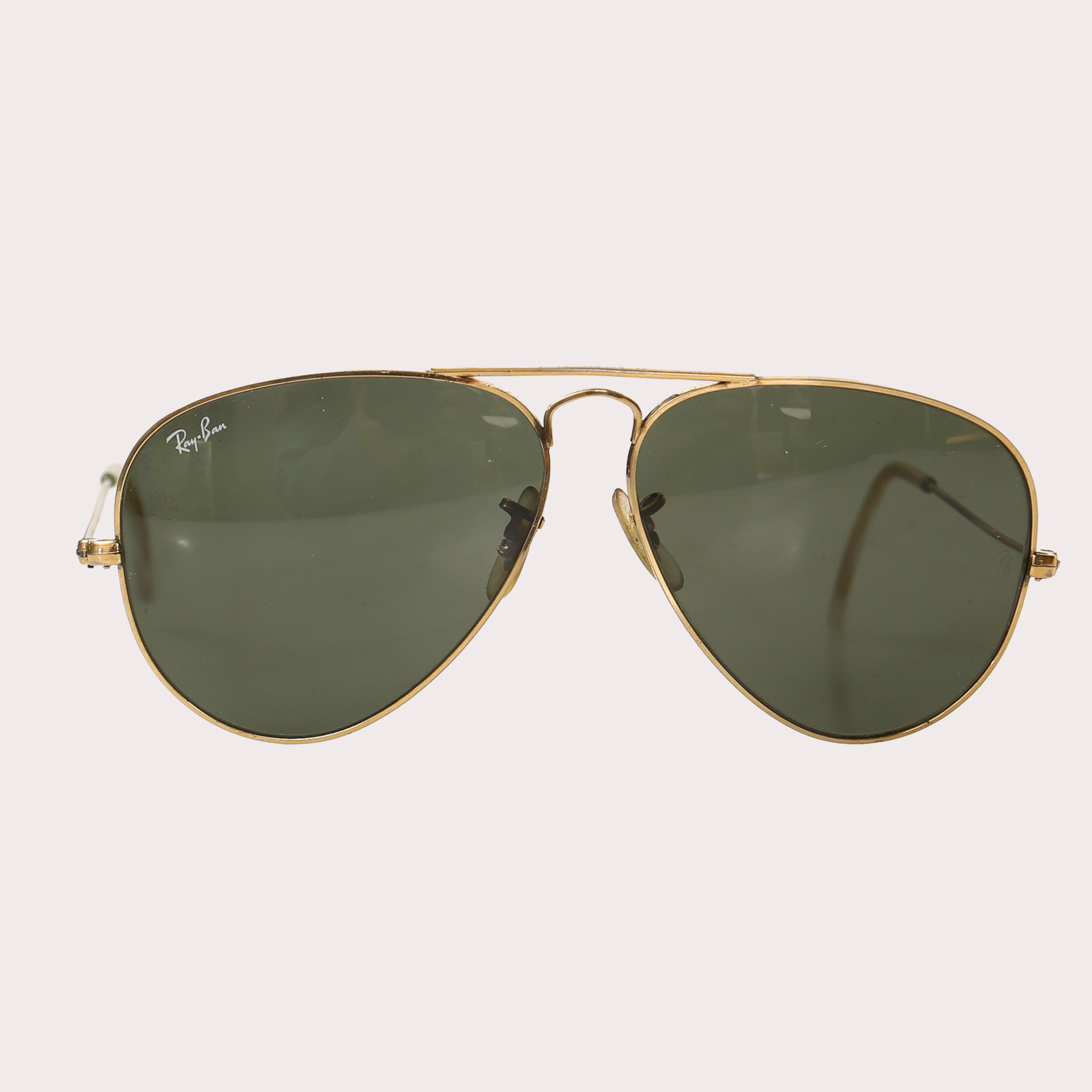 SOLGLASÖGON Ray Ban "Aviator" med fodral.